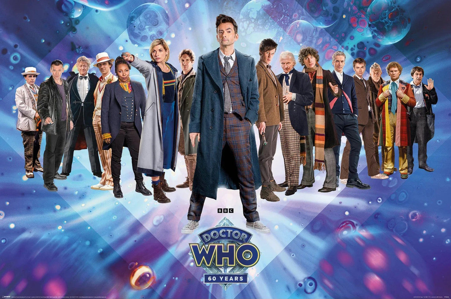 Poster Doctor Who 60th Anniversary A Timeless Tribute 91 5x61cm Pyramid PP35443 | Posters.nl