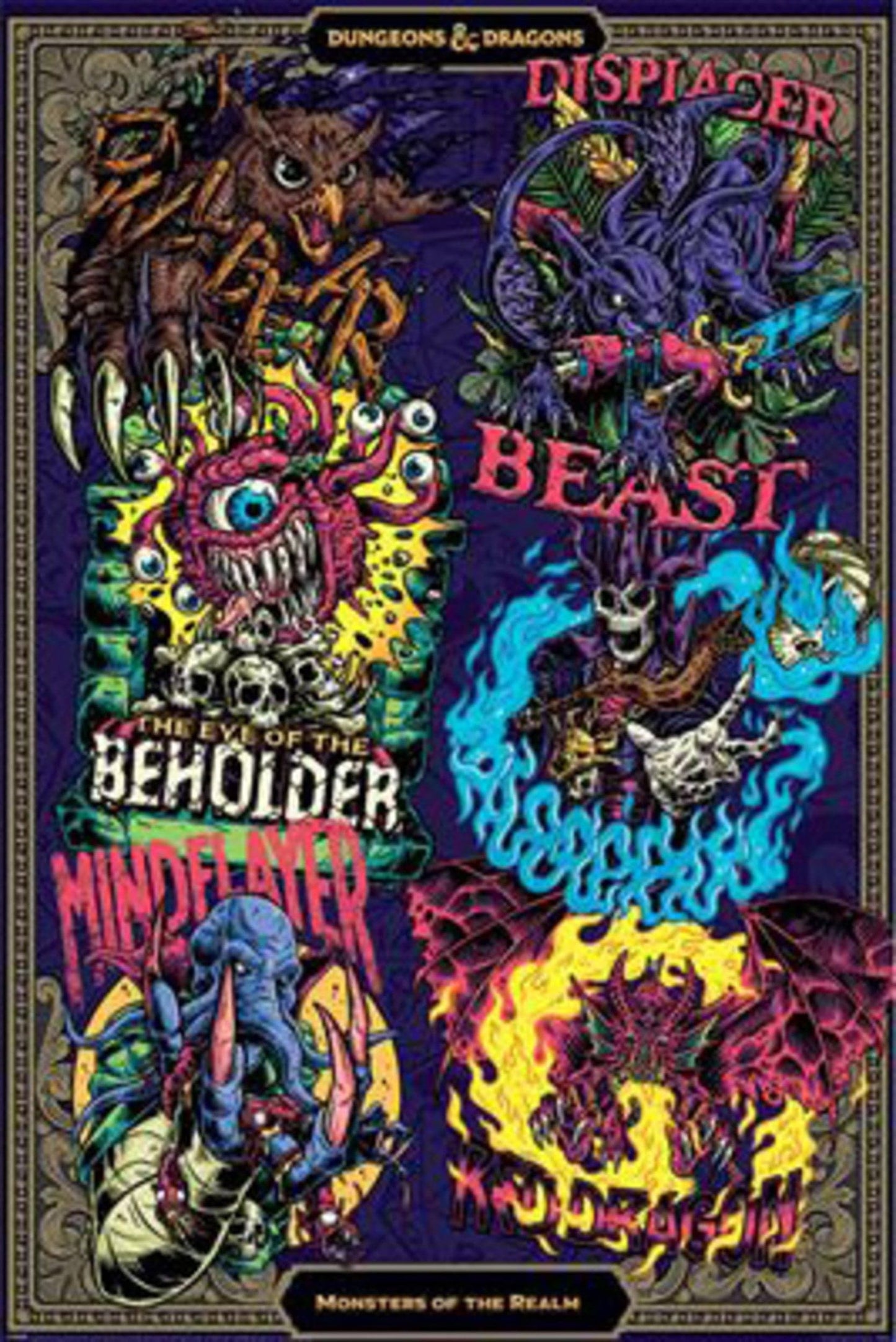 Poster Dungeons Dragons Monsters Of The Realm 61x91 5cm Pyramid PP35192 | Posters.nl