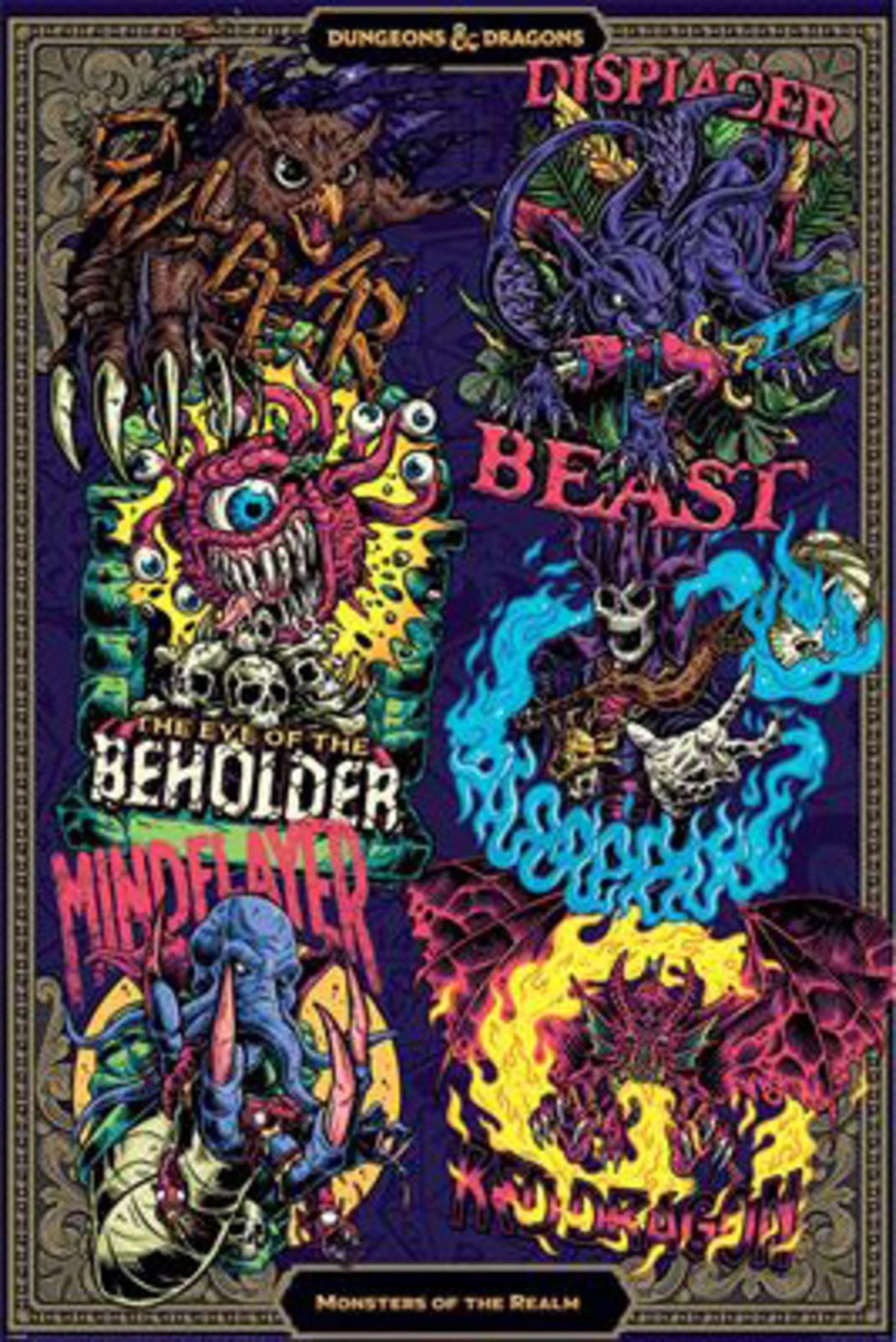 Poster Dungeons Dragons Monsters Of The Realm 61x91 5cm Pyramid PP35192 | Posters.nl