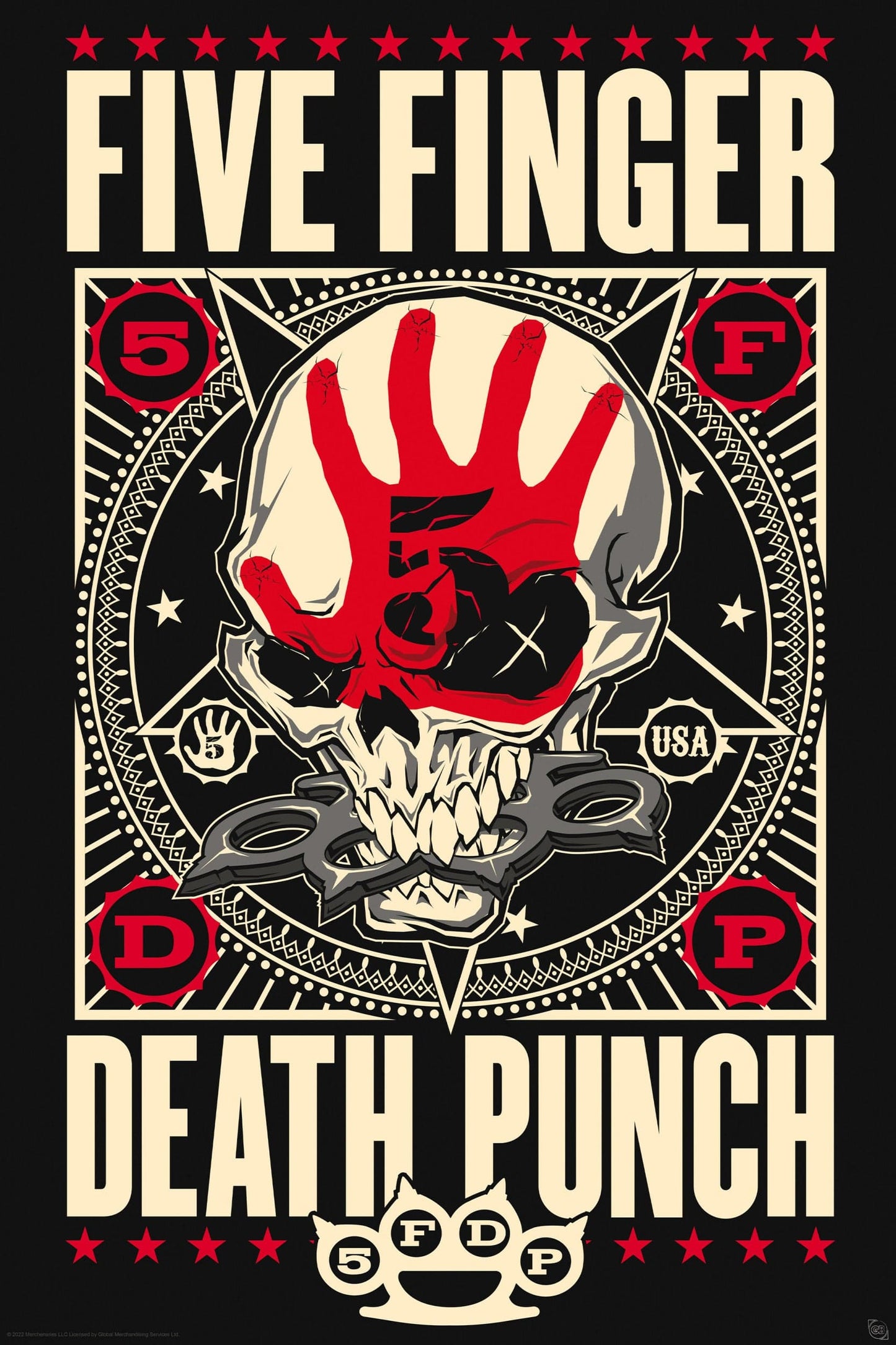Poster Five Finger Death Punch Knucklehead 61x91 5cm GBYDCO448 | Posters.nl