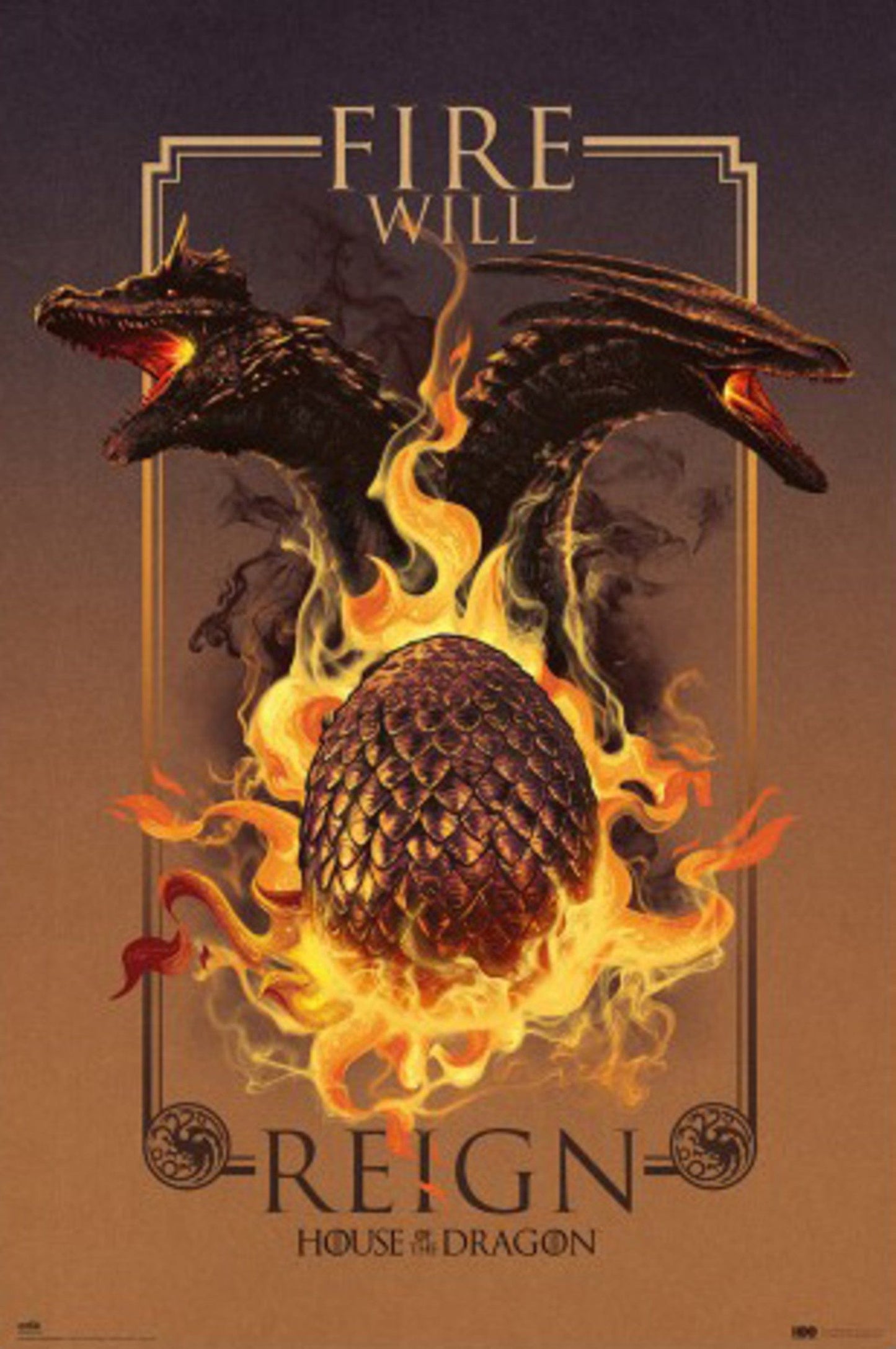 Poster House Of The Dragon Fire Will Reign 61x91 5cm Grupo Erik GPE5856 | Posters.nl
