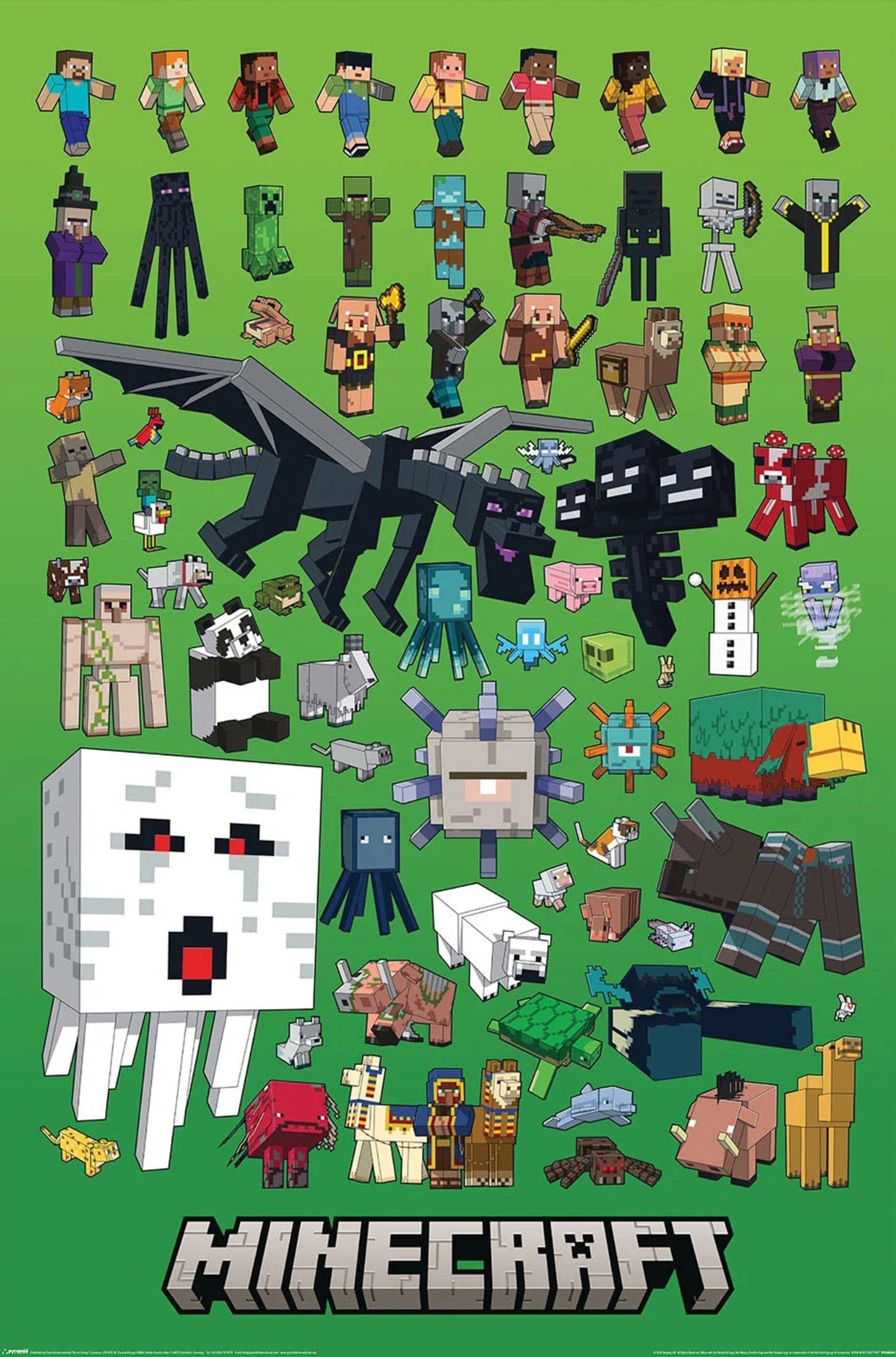 Poster Minecraft Character Montage 61x91 5cm PP2402264 | Posters.nl