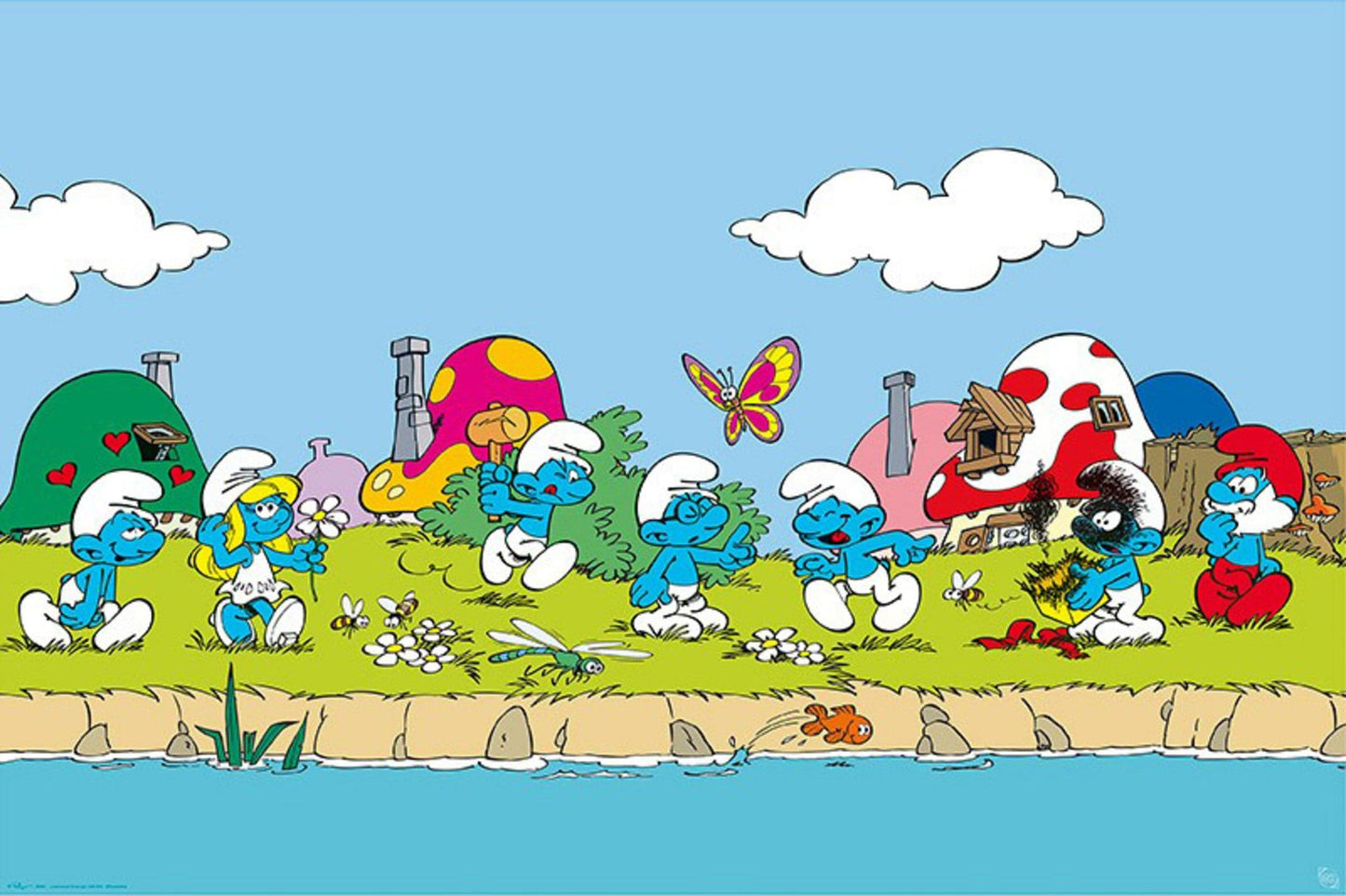 Poster The Smurfs Group 91 5x61cm Abystyle GBYDCO480 | Posters.nl