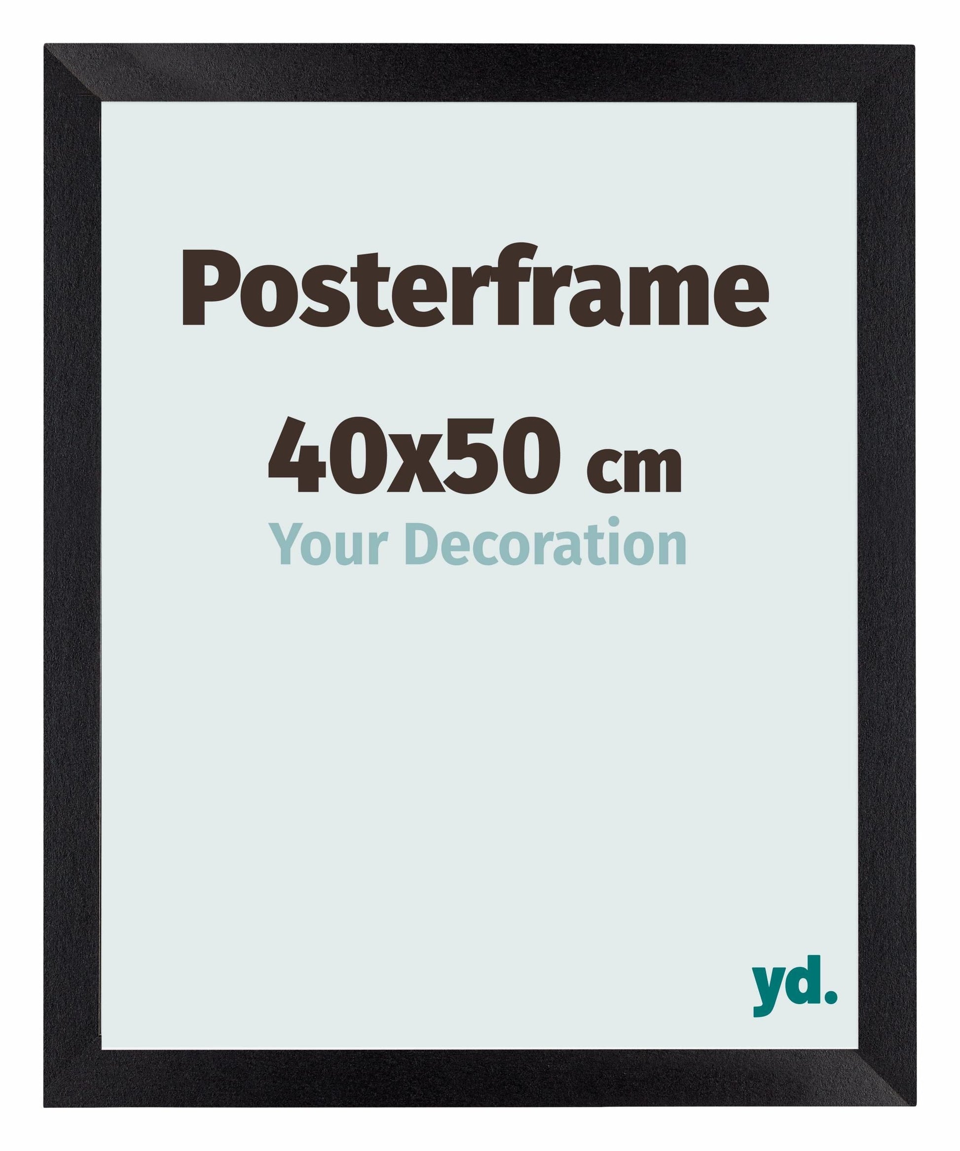 Posterframe 40x50cm Zwart Mat MDF Parma Maat | Posters.nl