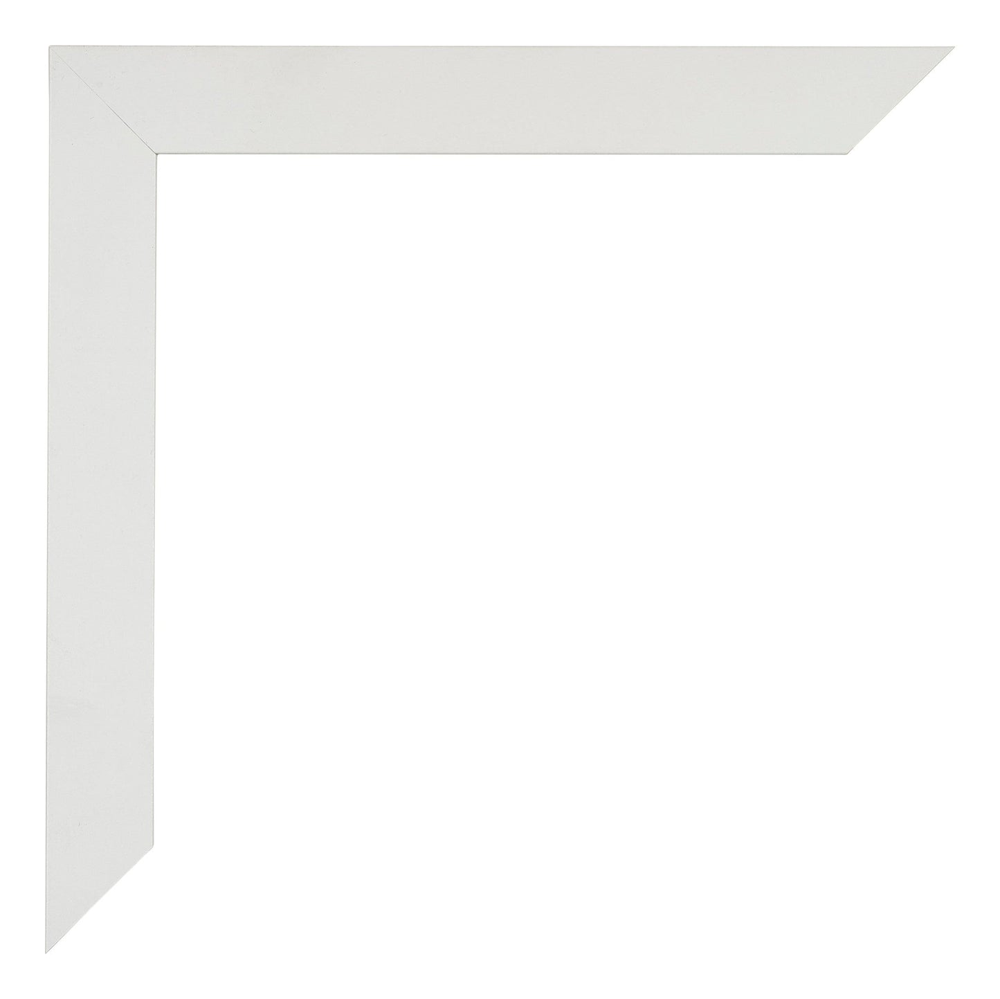 Posterlijst MDF 30x40cm Wit Mat Detail Hoek | Posters.nl