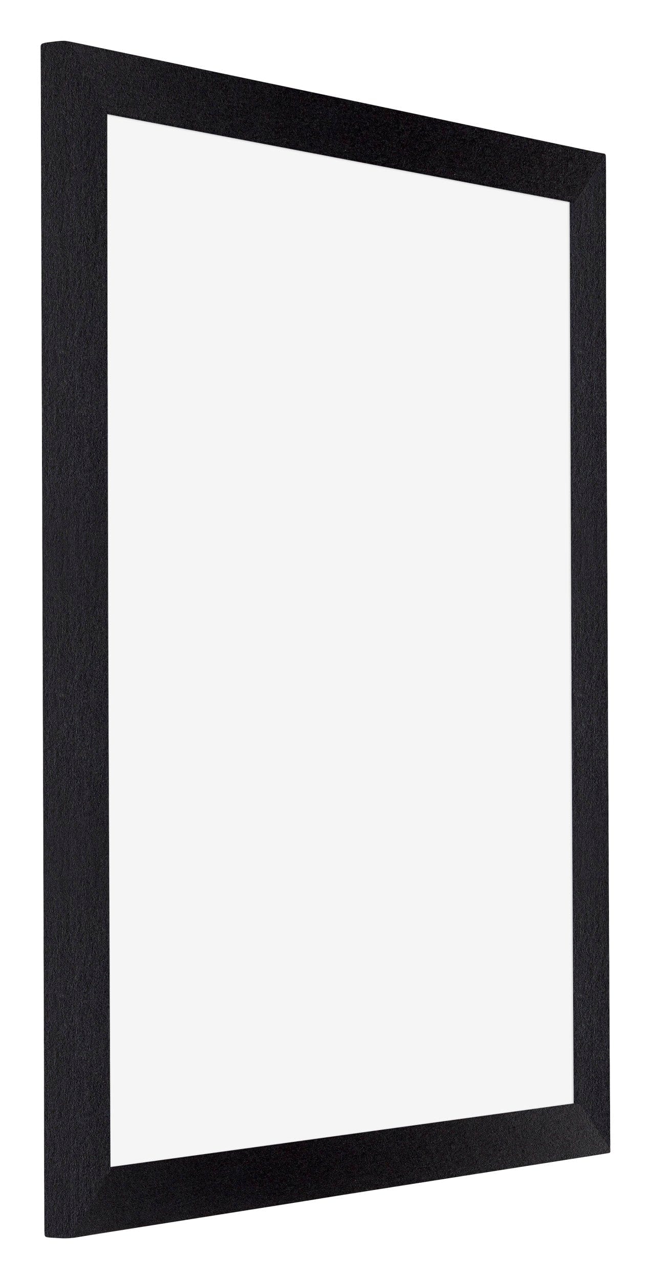 Posterlijst MDF 38x52cm Zwart Mat Voorzijde Schuin | Posters.nl