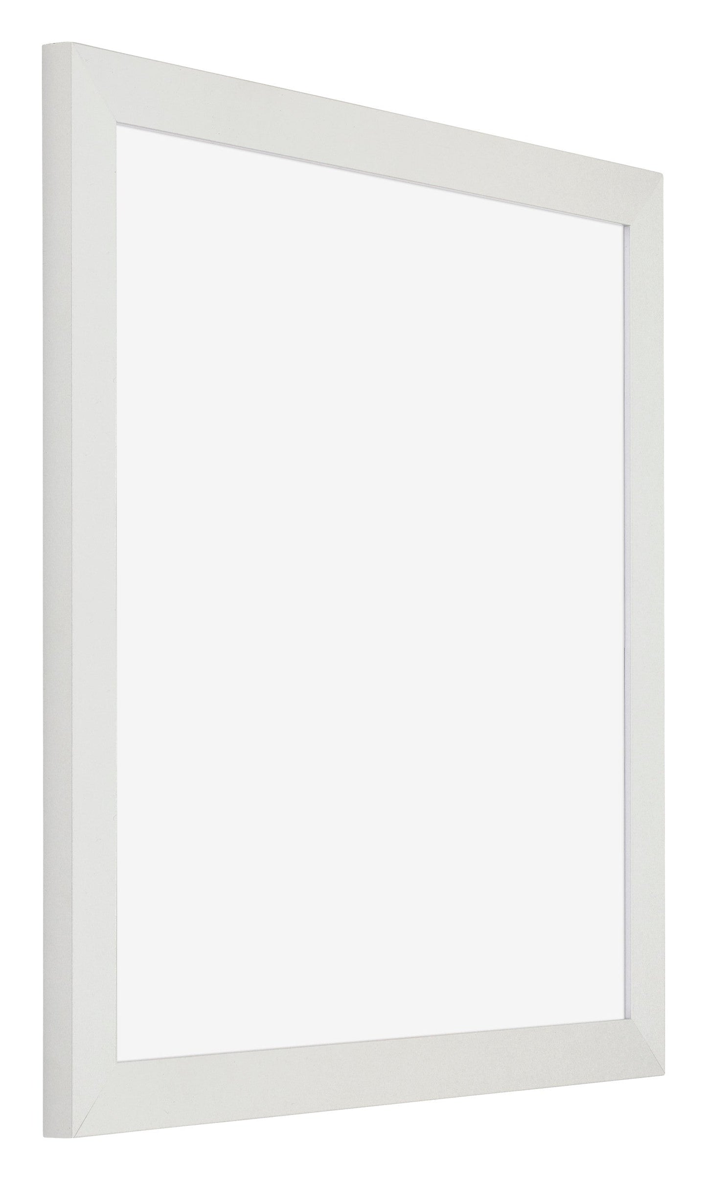 Posterlijst MDF 40x40cm Wit Mat Voorzijde Schuin | Posters.nl