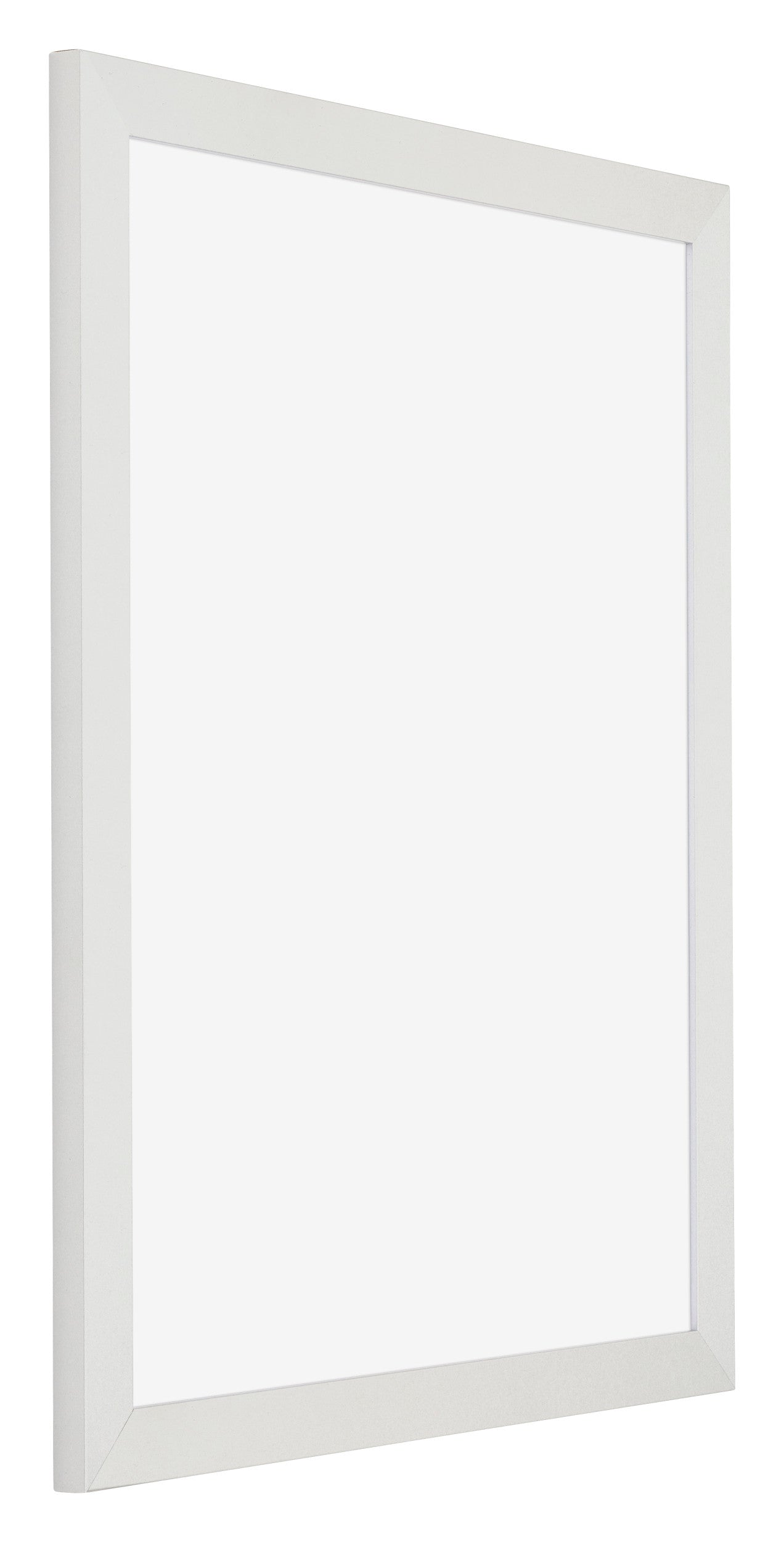 Posterlijst MDF 40x50cm Wit Mat Voorzijde Schuin | Posters.nl