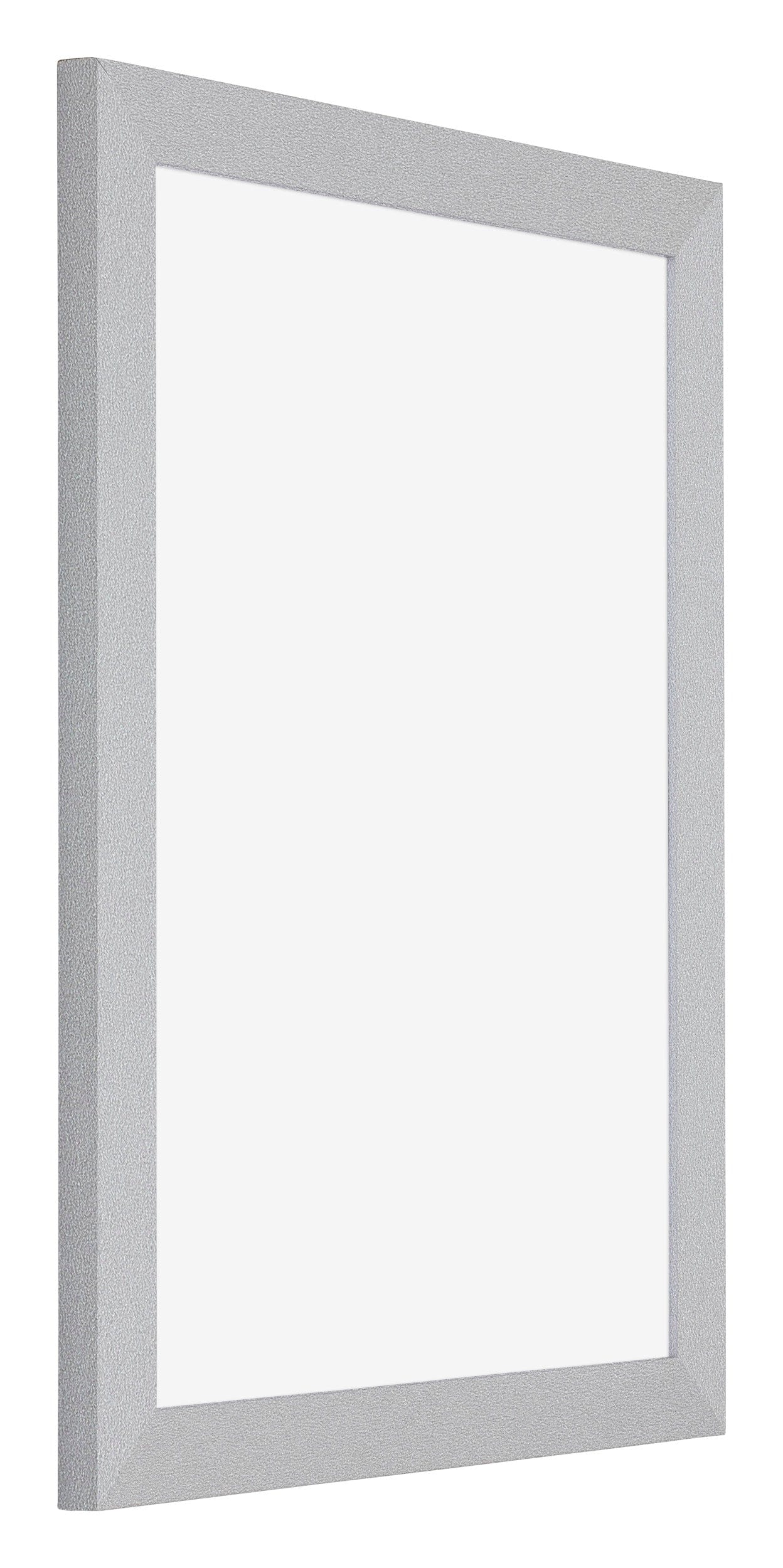 Posterlijst MDF 60x80 Mat Zilver Voorzijde Schuin | Posters.nl