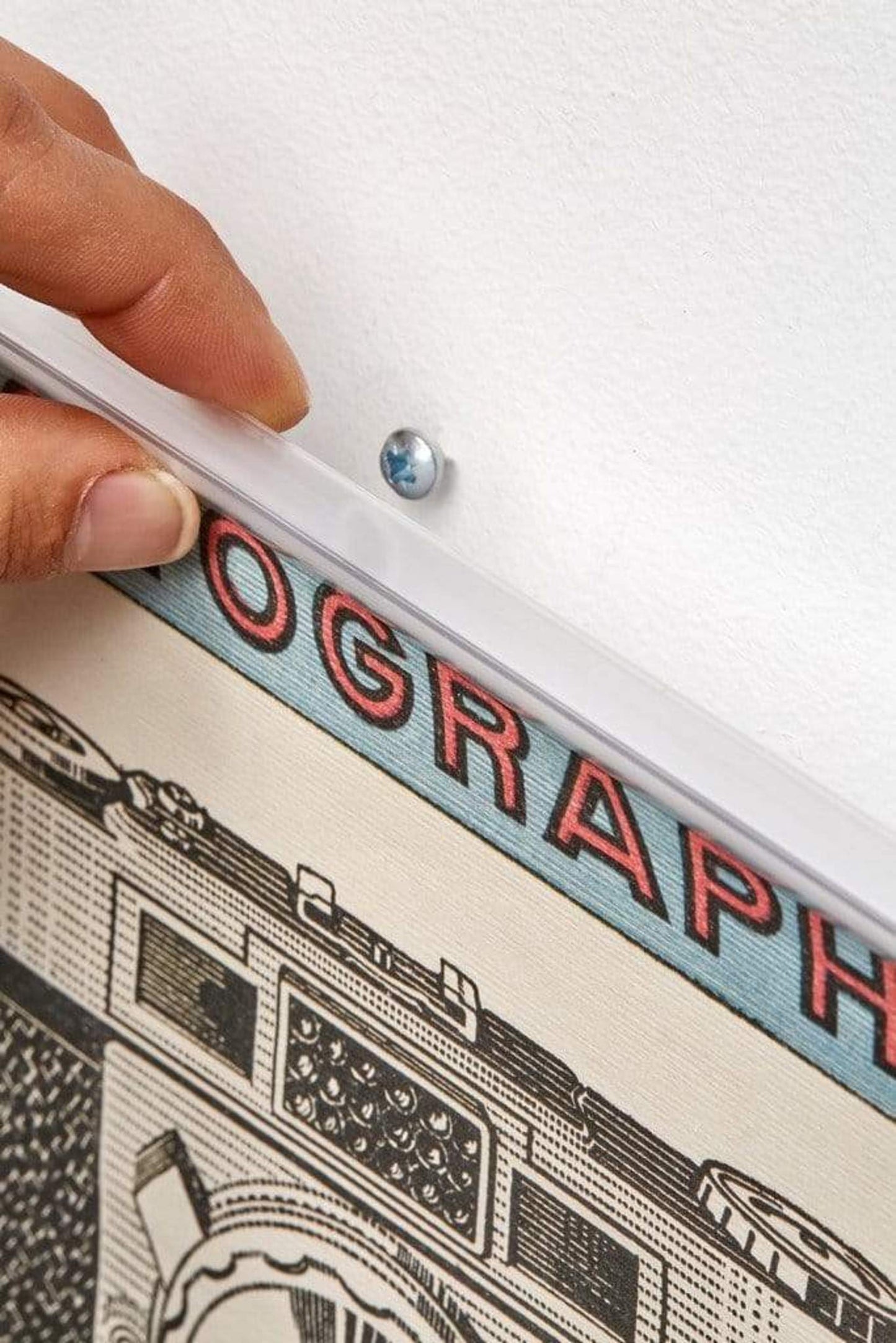 Posterhangers Transparant 30cm met ophanggat | Posters.nl