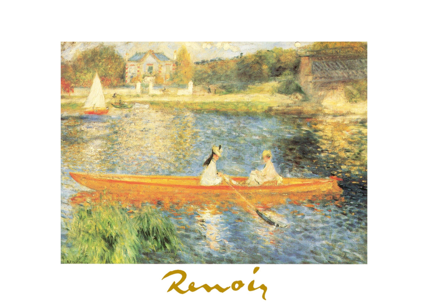 Auguste Renoir La Senna ad asnieres Kunstdruk 70x50cm | Posters.nl
