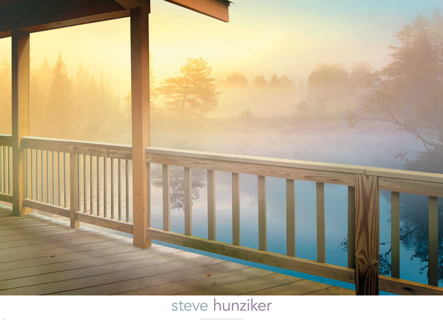 Steve Hunziker  Lodge Deck Kunstdruk 91x66cm | Posters.nl