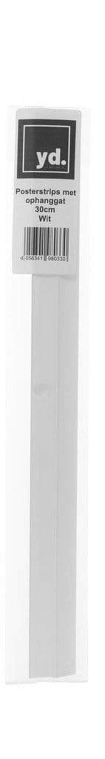 Posterhangers Wit 30cm met ophanggat | Posters.nl