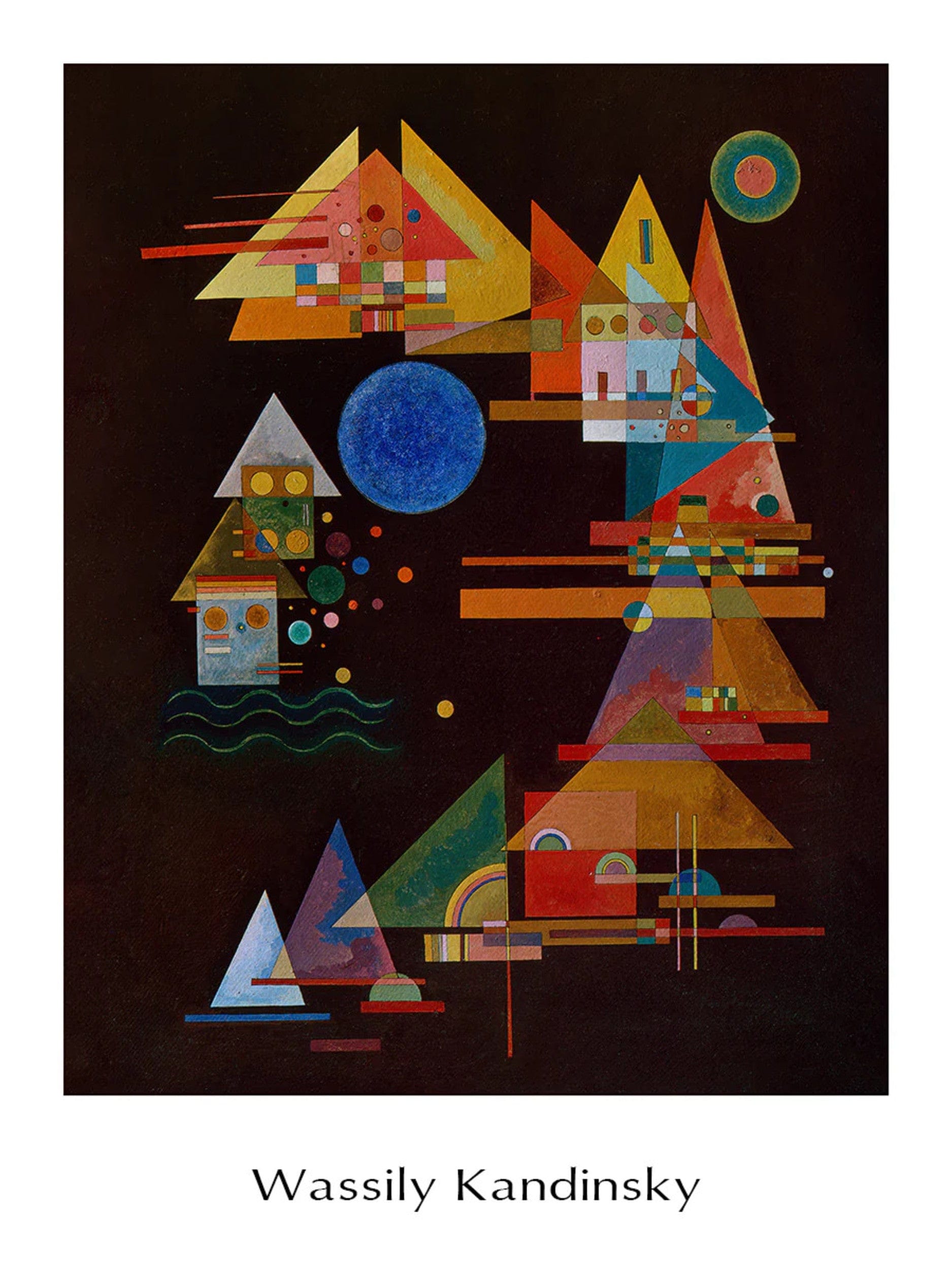 Wassily Kandinsky  Spitzen im Bogen, 1927 Kunstdruk 60x80cm | Posters.nl