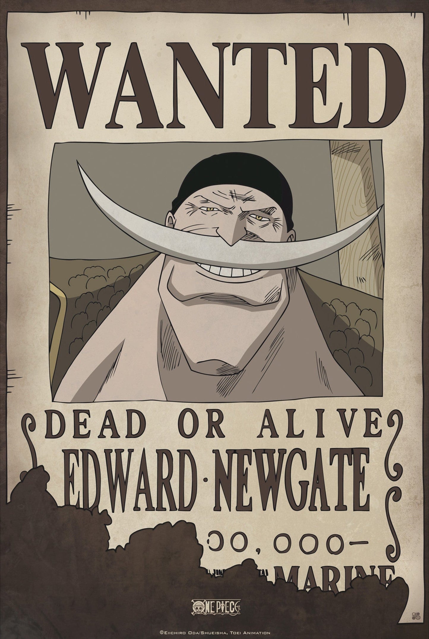 One Piece Wanted Edward Newgate Poster 35X52cm | Posters.nl