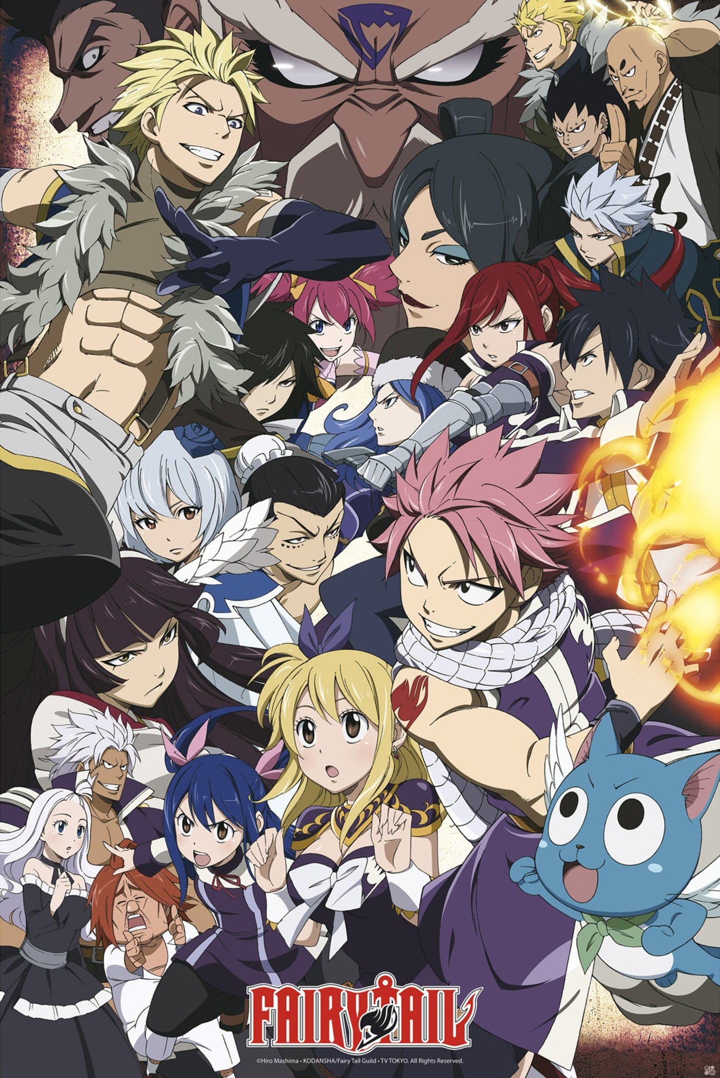 Fairy Tail Fairy Tail Vs Other Guilds Poster 61X91 5cm | Posters.nl