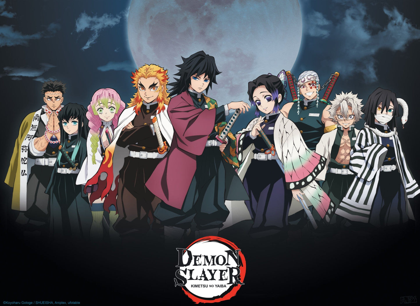 Demon Slayer Pillars Poster 52X38cm | Posters.nl