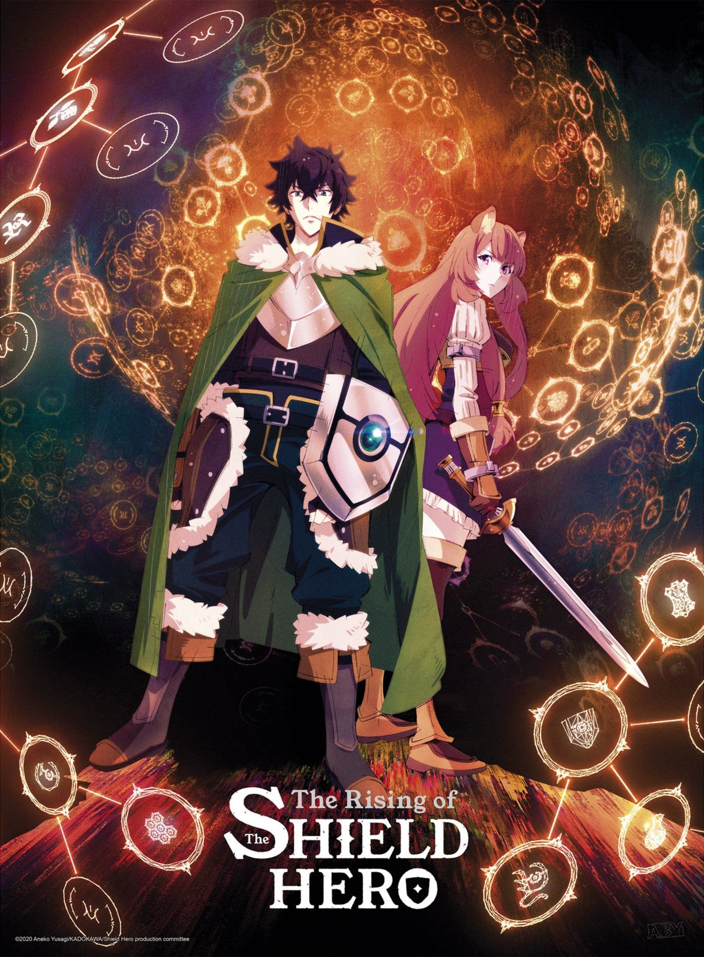 The Shield Hero Naofumi And Raphtalia Poster 38X52cm | Posters.nl