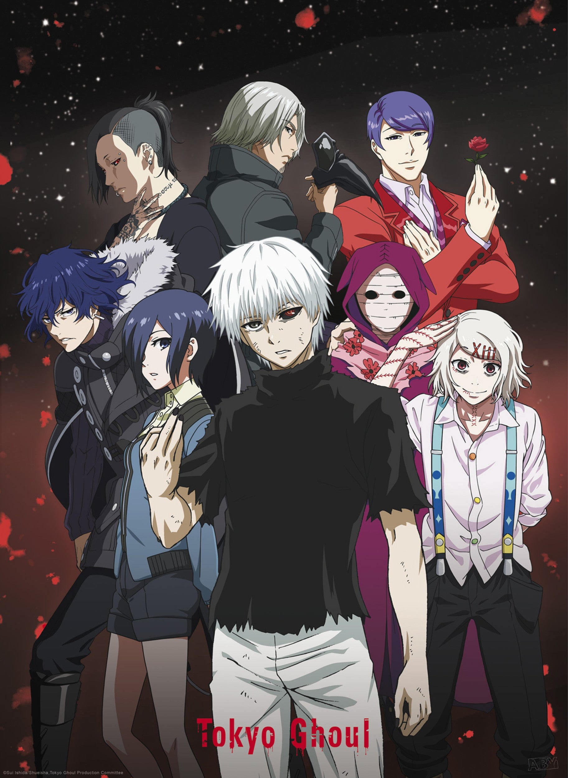 Tokyo Ghoul Group Poster 38X52cm | Posters.nl