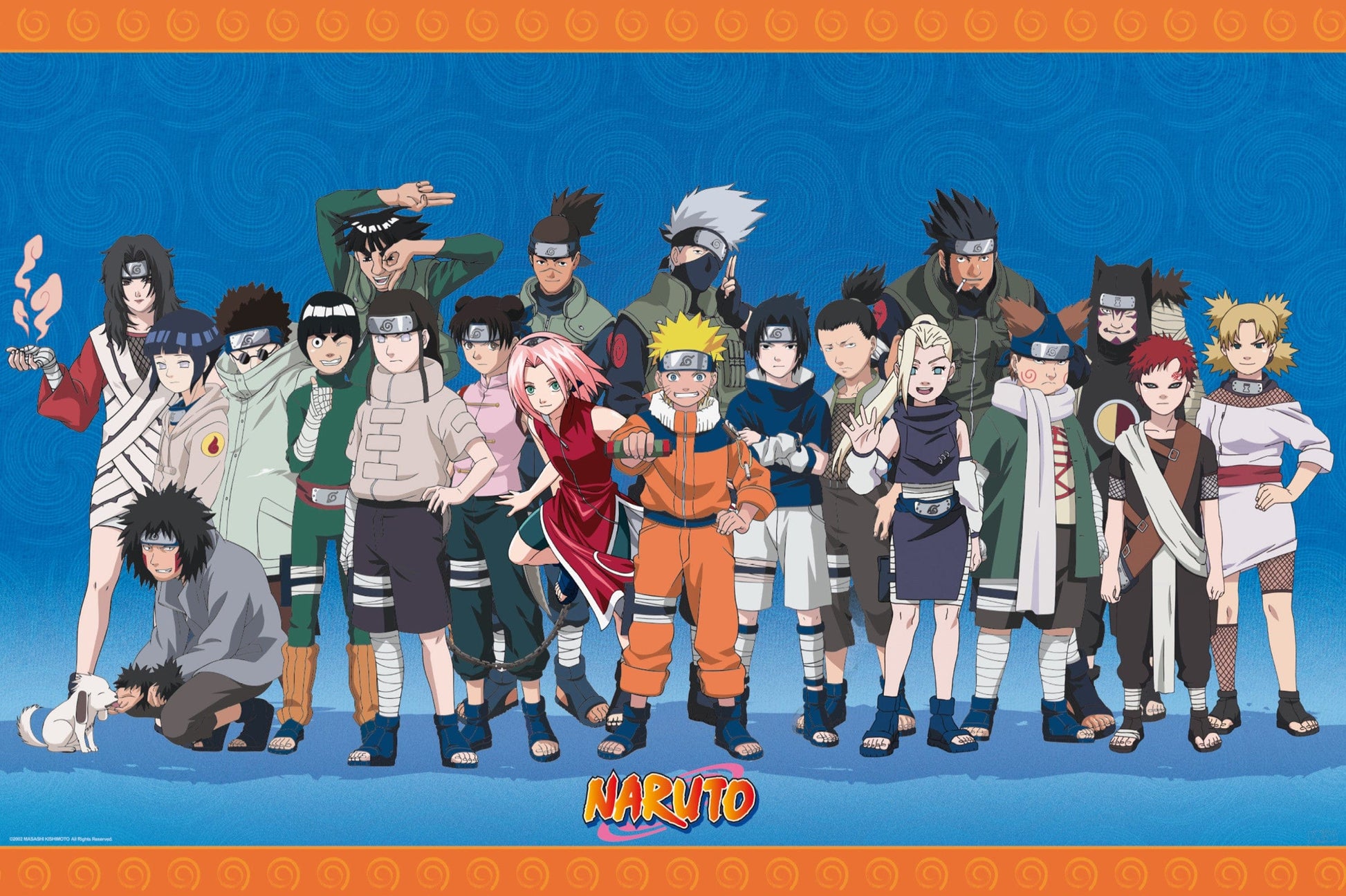 Naruto Konoha Ninjas Poster 91 5X61cm | Posters.nl