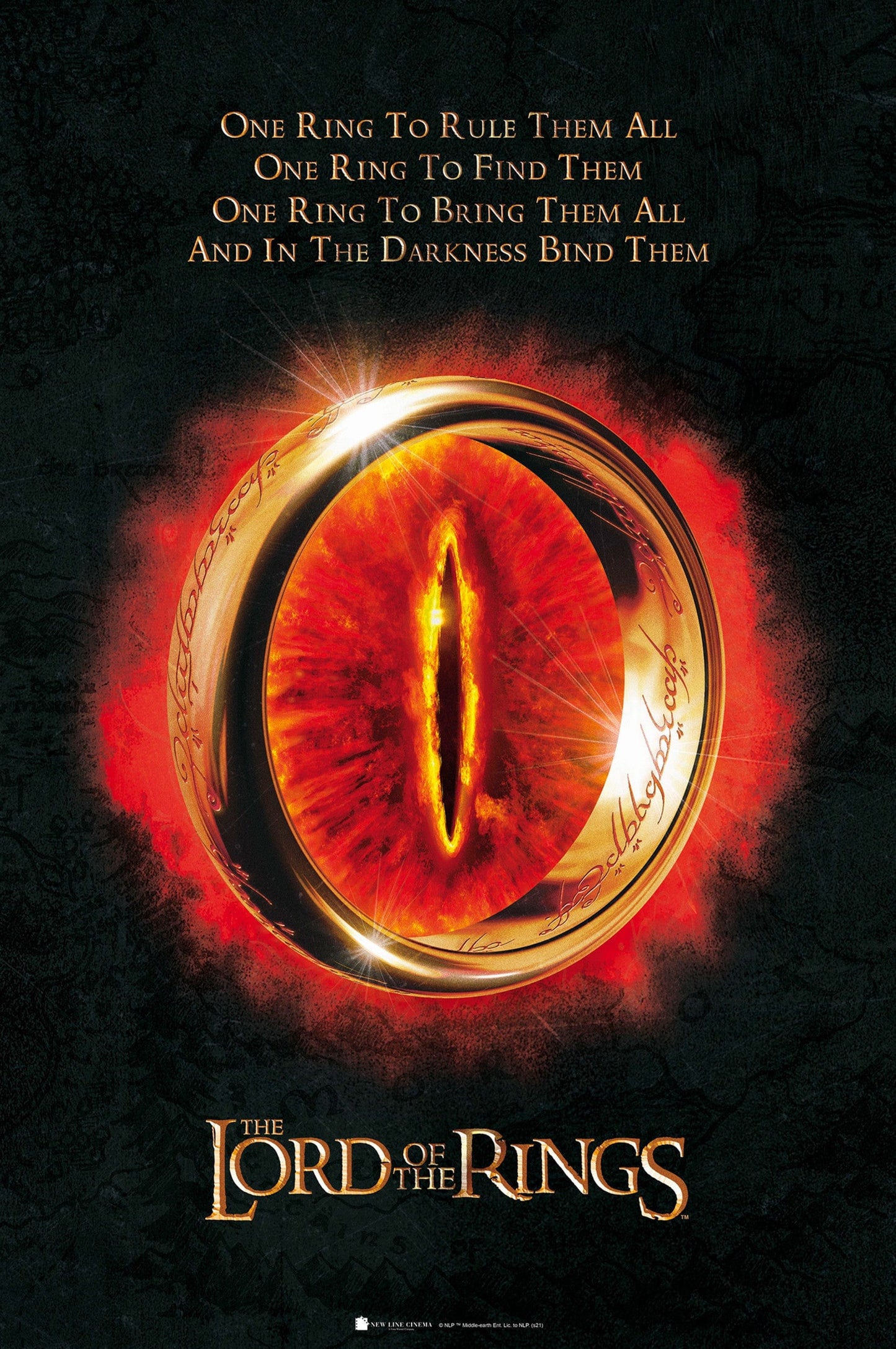 Lord Of The Rings The One Ring Poster 61X91 5cm | Posters.nl