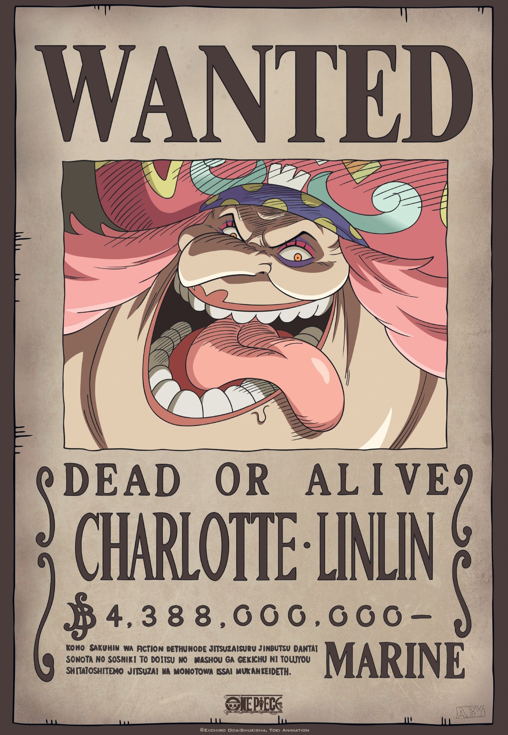 One Piece Wanted Big Mom Poster 35X52cm | Posters.nl