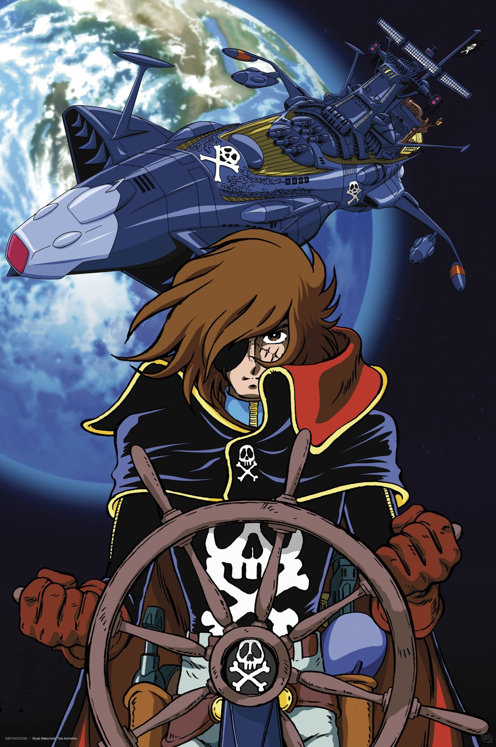 Abystyle Gbydco390 Captain Harlock Poster 61x91-5cm | Posters.nl