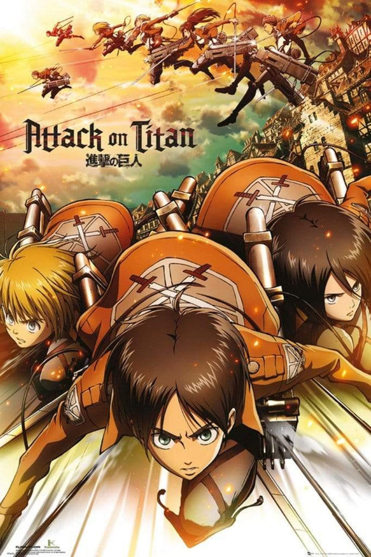 GBeye Attack on Titan Attack Poster 61x91,5cm | Posters.nl