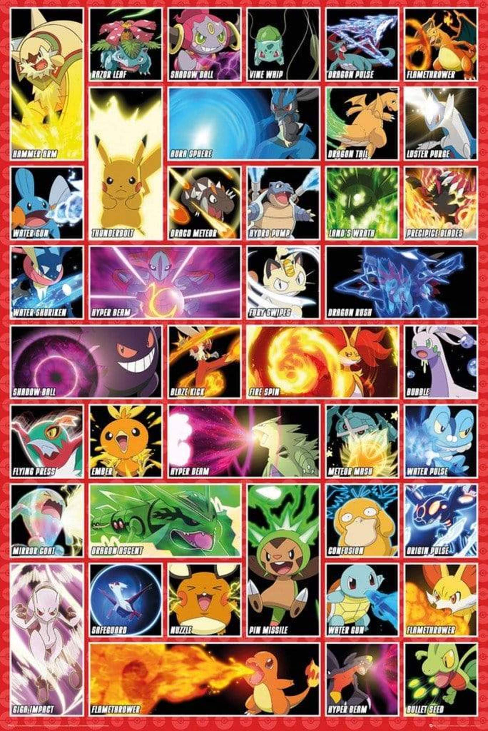 GBeye Pokemon Moves Poster 61x91,5cm | Posters.nl