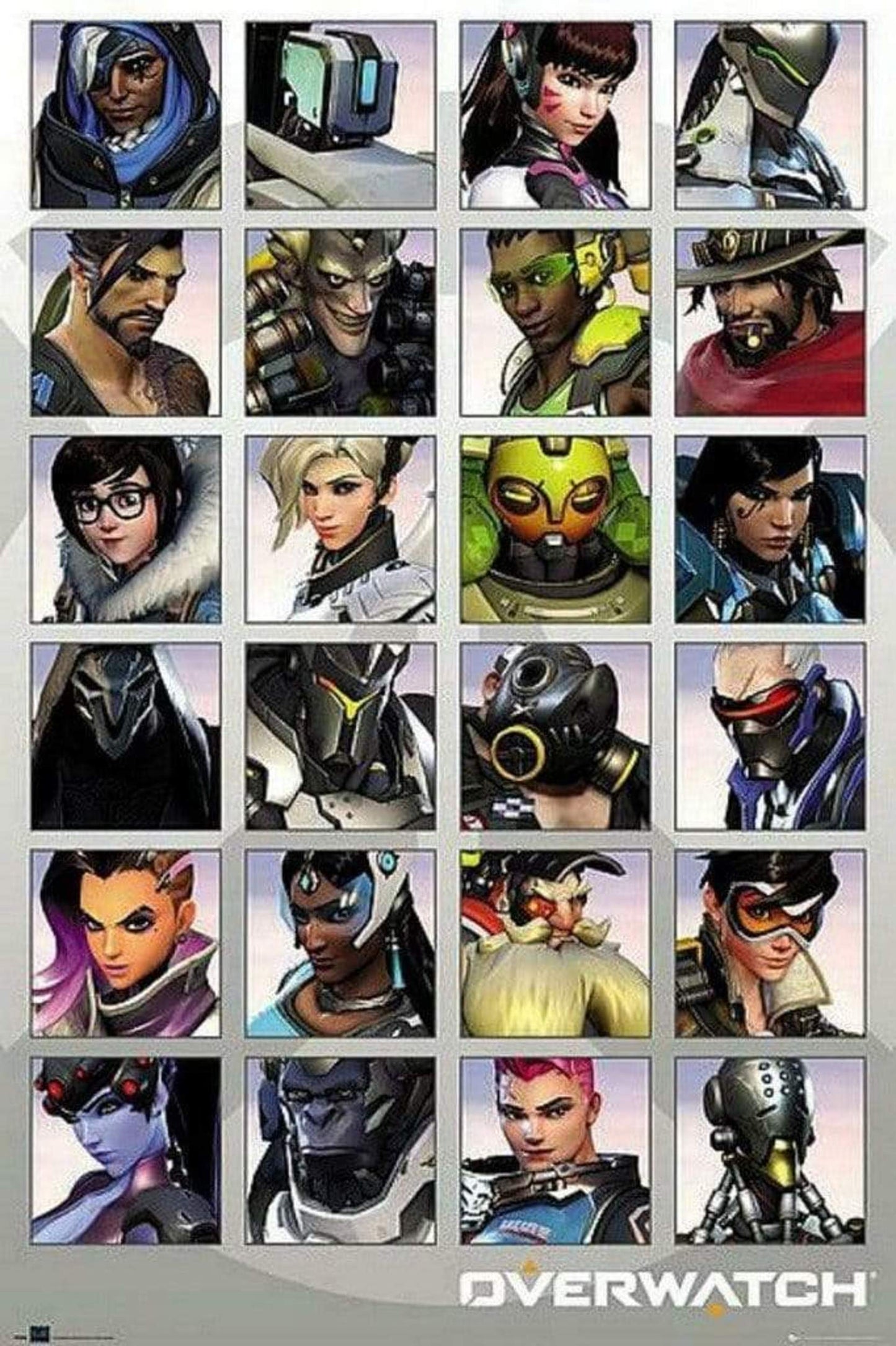 GBeye Overwatch Character Portraits Poster 61x91,5cm | Posters.nl