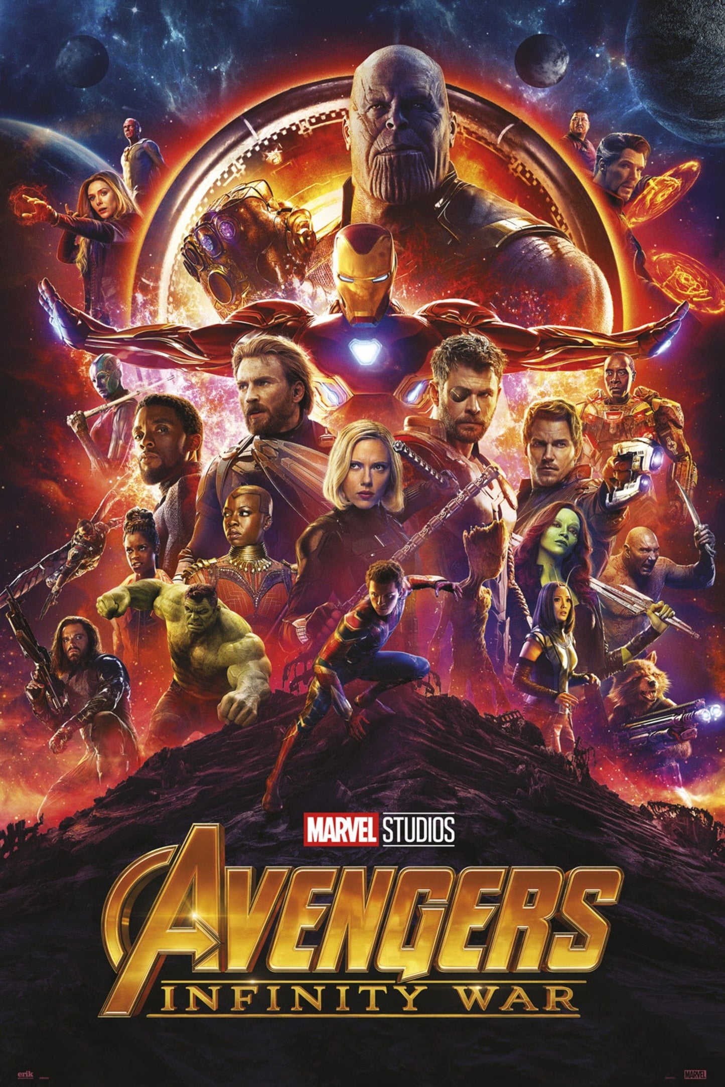 Grupo Erik GPE5252 Avengers Infinity War One Sheet Poster 61X91,5cm | Posters.nl