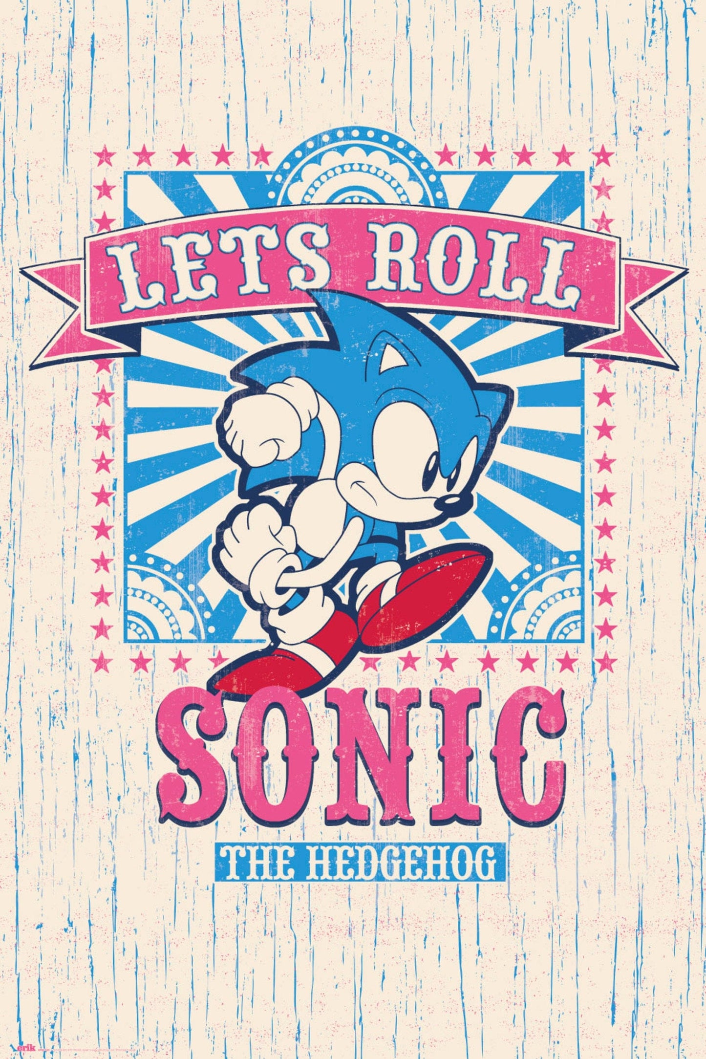 Grupo Erik GPE5490 Sonic Lets Roll Poster 61X91,5cm | Posters.nl