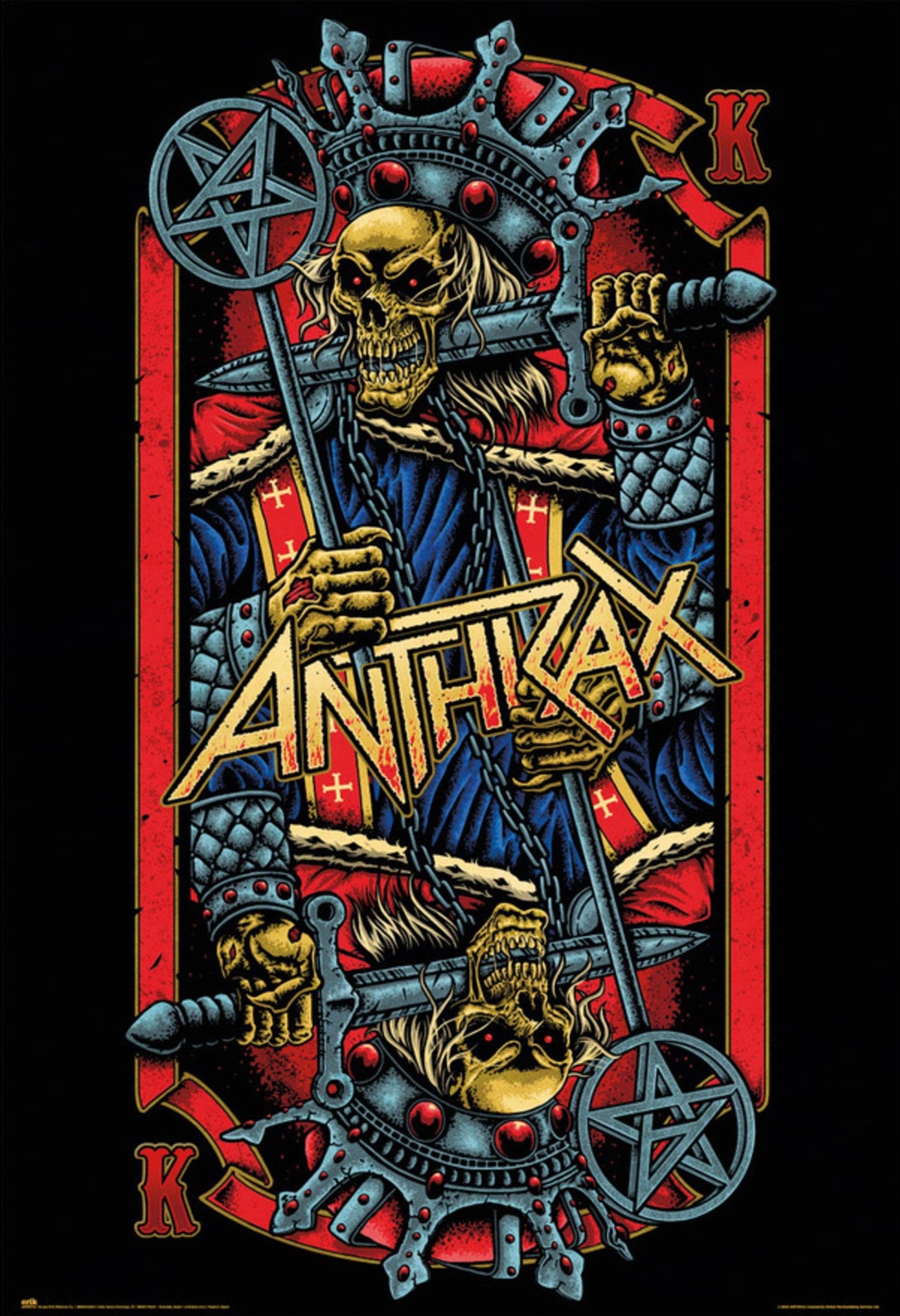 grupo erik gpe5714 anthrax evil kings poster 61x91 5cm | Posters.nl