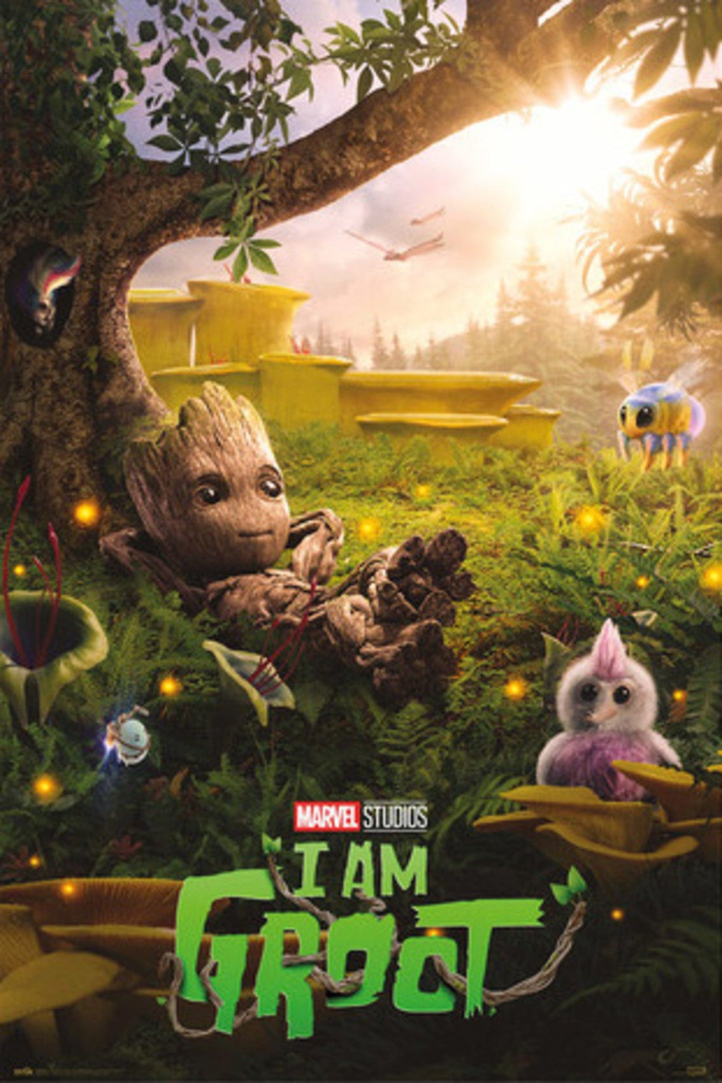 grupo erik gpe5716 marvel groot chill time poster 61x91-5 cm | Posters.nl