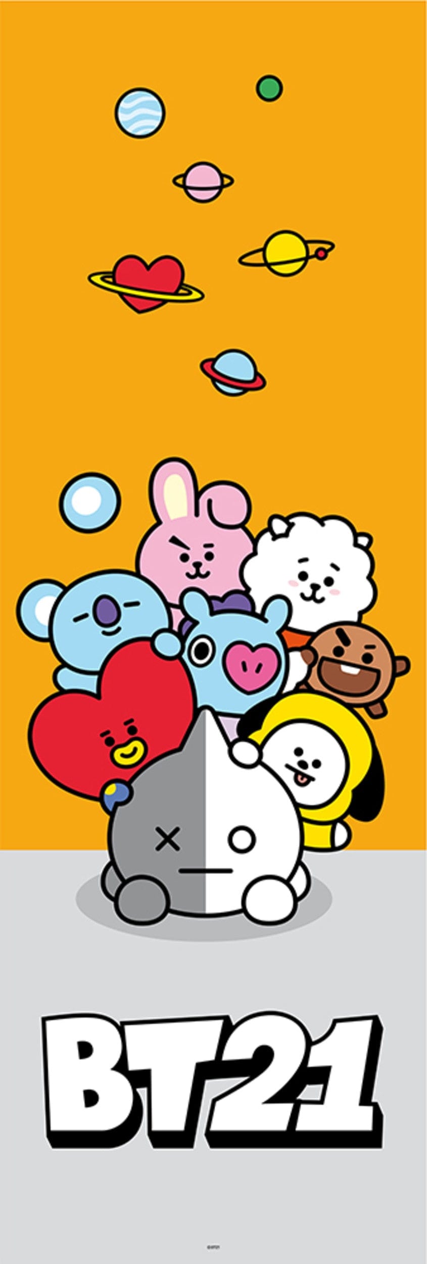 Grupo Erik PPGE8082 Bt21 Characters Poster 53X158cm | Posters.nl