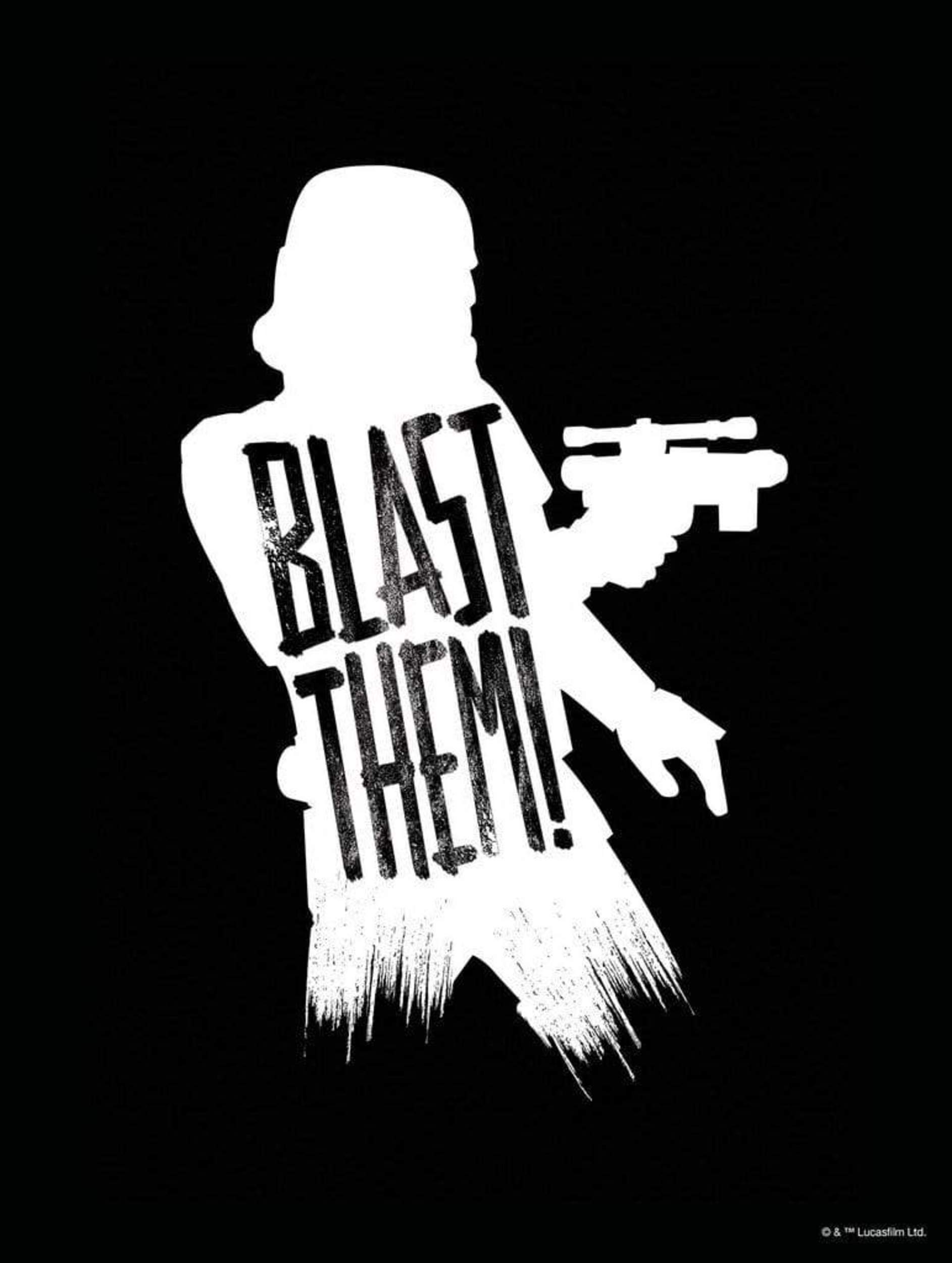 Komar Star Wars Silhouette Quotes Stormtrooper Kunstdruk 30x40cm | Posters.nl