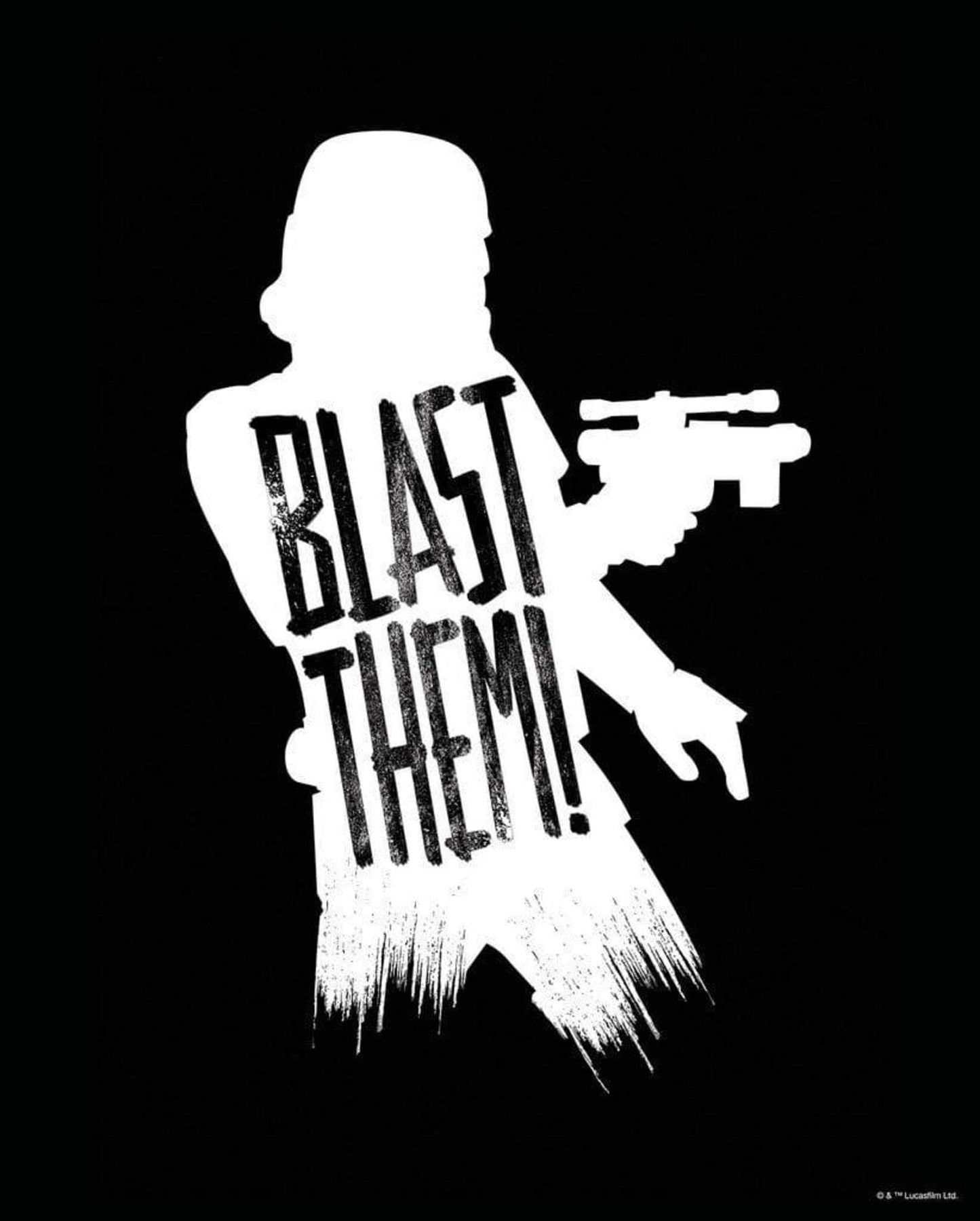 Komar Star Wars Silhouette Quotes Stormtrooper Kunstdruk 40x50cm | Posters.nl