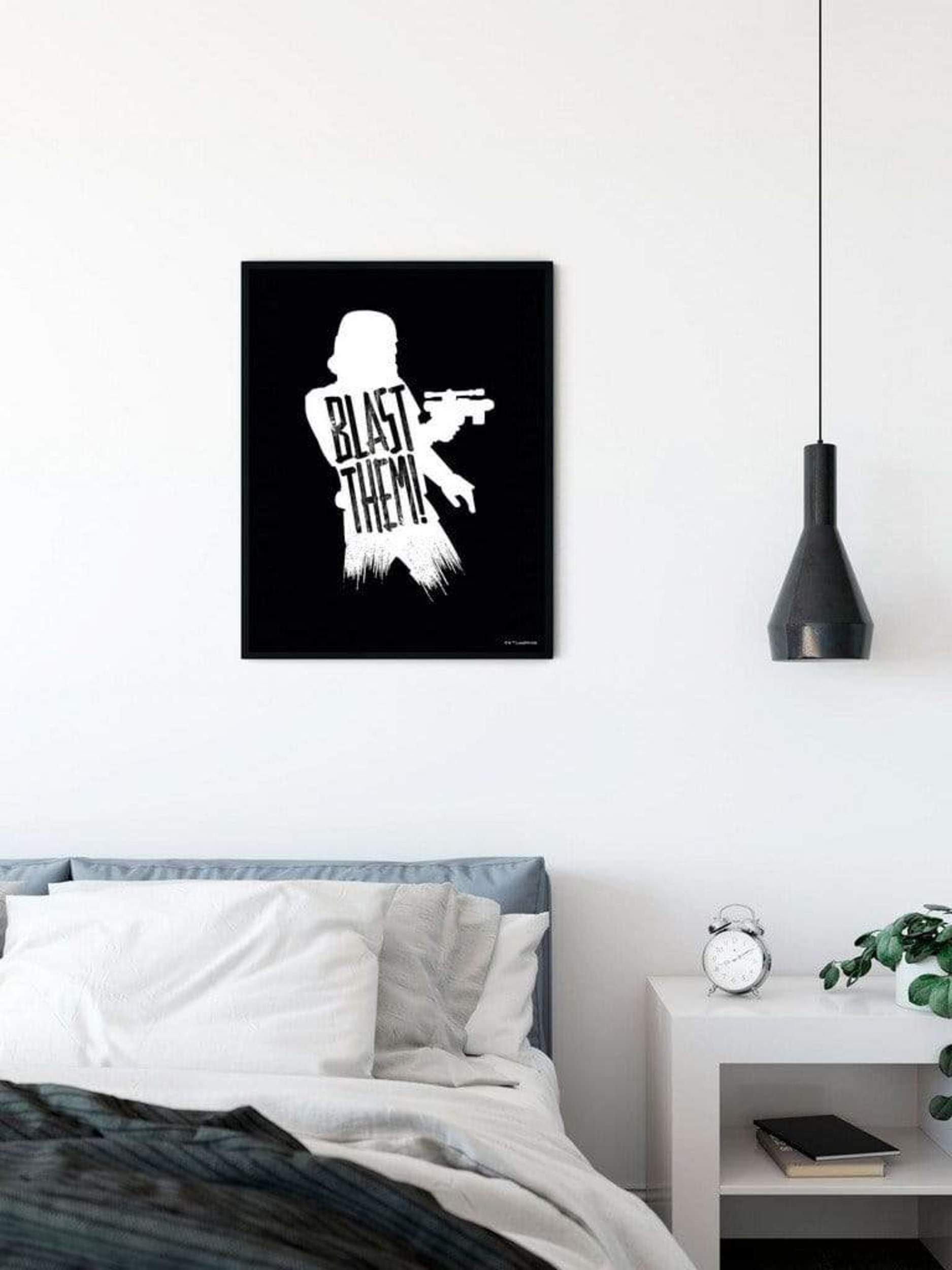 Komar Star Wars Silhouette Quotes Stormtrooper Kunstdruk 50x70cm Sfeer | Posters.nl
