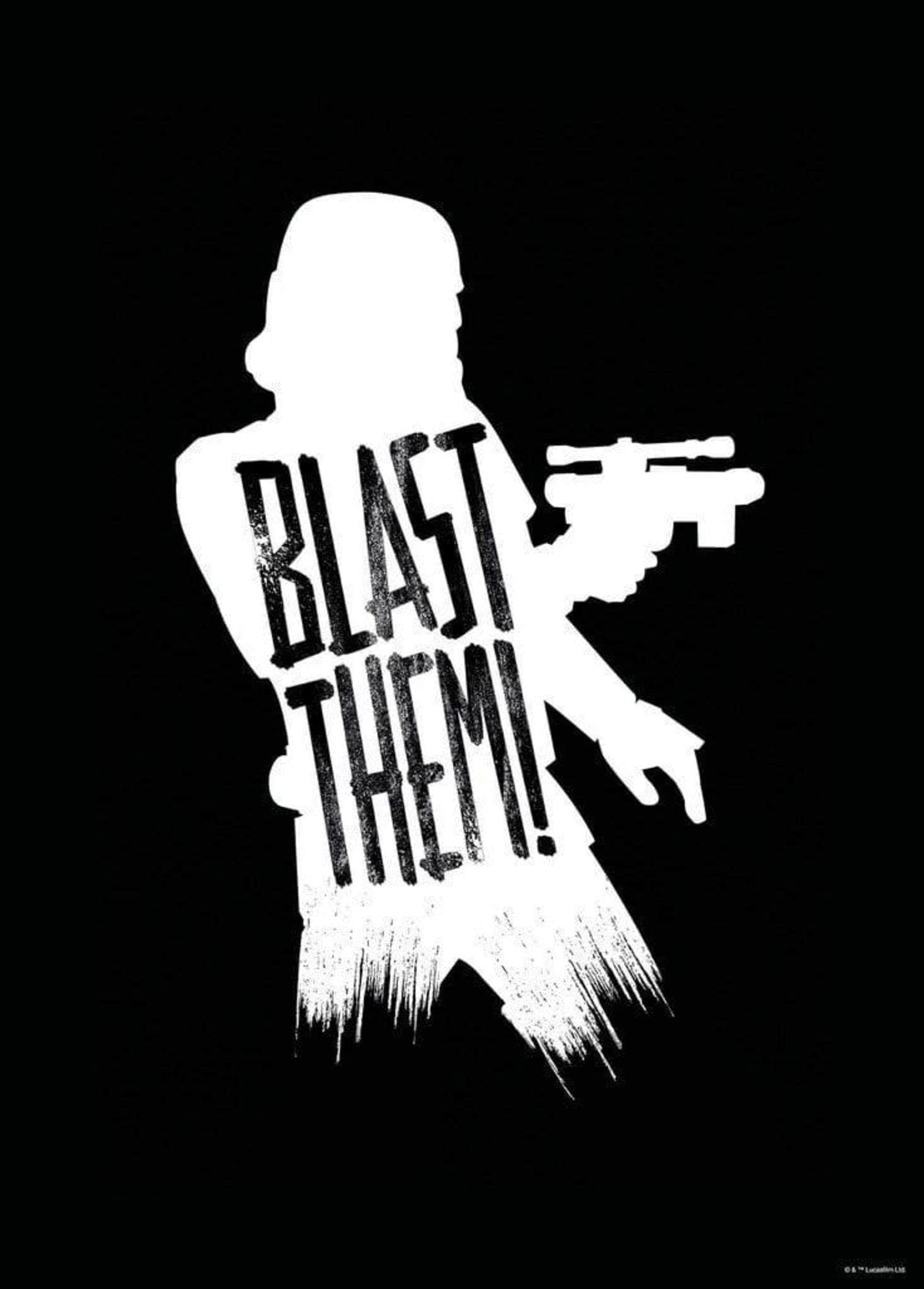 Komar Star Wars Silhouette Quotes Stormtrooper Kunstdruk 50x70cm | Posters.nl