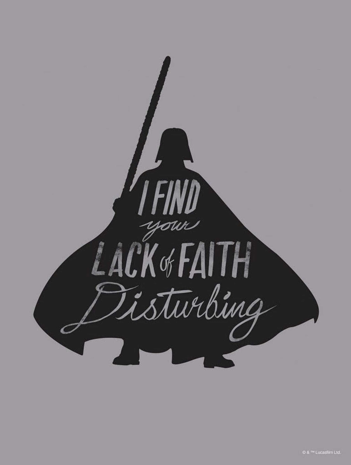 Komar Star Wars Silhouette Quotes Vader Kunstdruk 30x40cm | Posters.nl