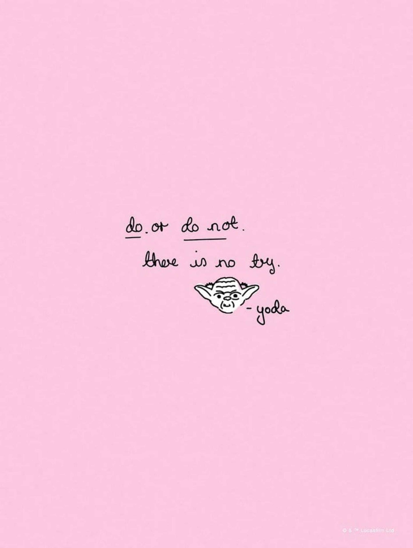 Komar Star Wars Quote Yoda Cute Kunstdruk 30x40cm | Posters.nl