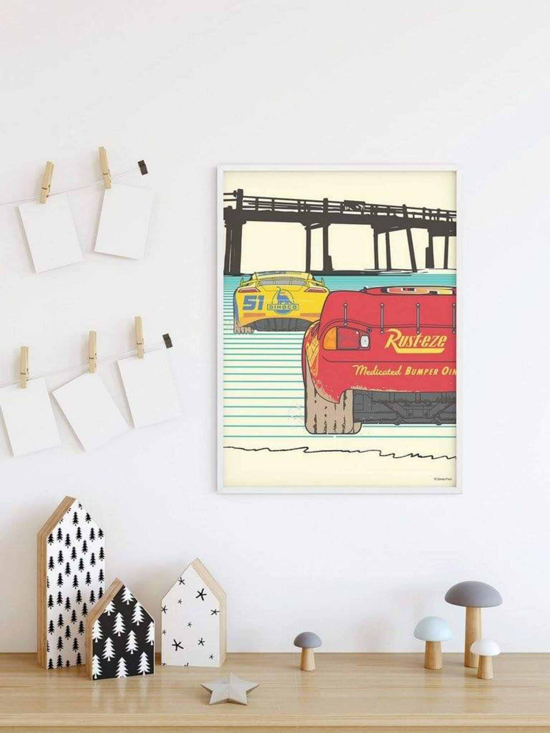 Komar Cars Strengthen Together Kunstdruk 40x50cm Sfeer | Posters.nl