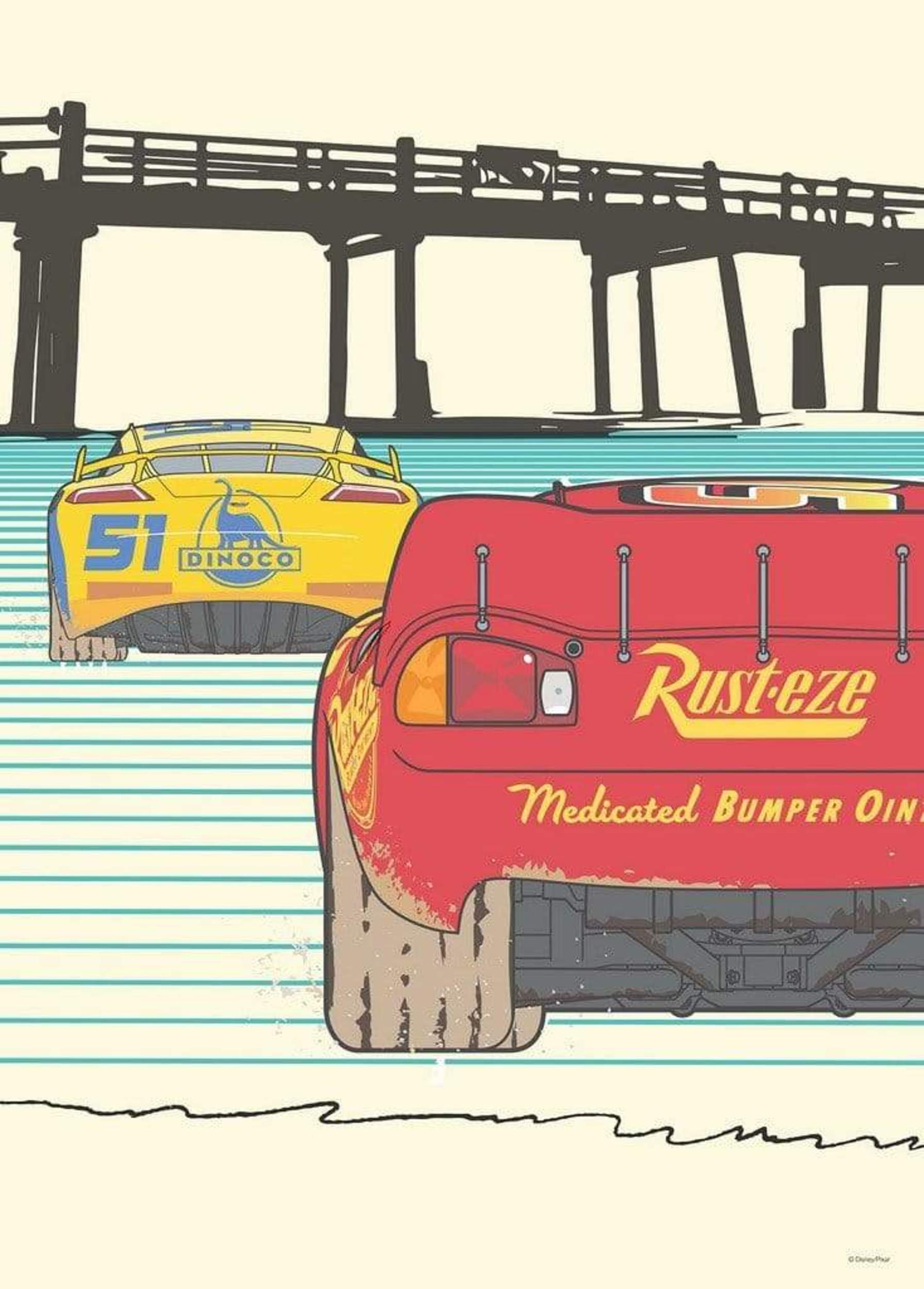 Komar Cars Strengthen Together Kunstdruk 50x70cm | Posters.nl