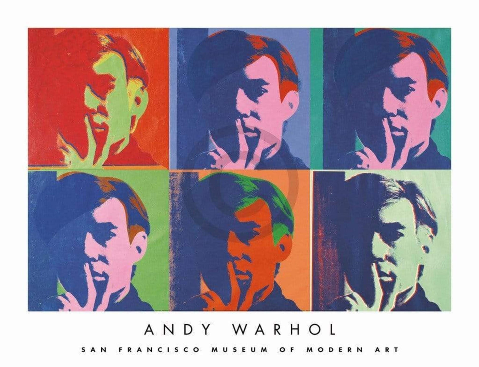 Andy Warhol  A Set of Six Self Portraits Kunstdruk 86x66cm | Posters.nl