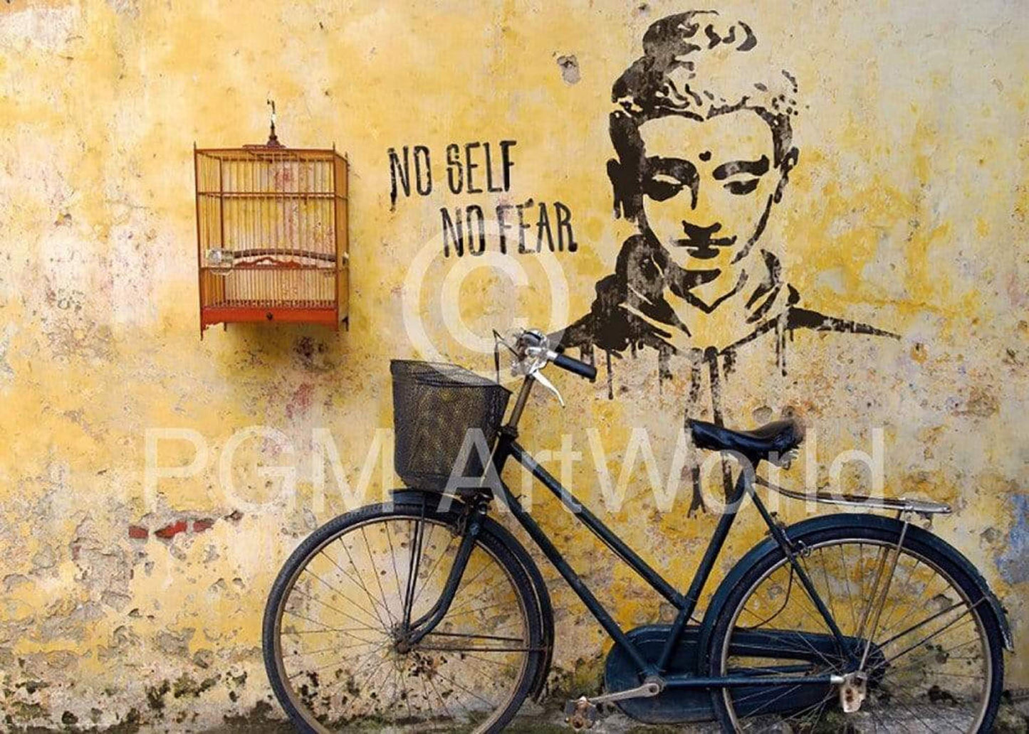 Edition Street No self no fear Kunstdruk 50x70cm | Posters.nl