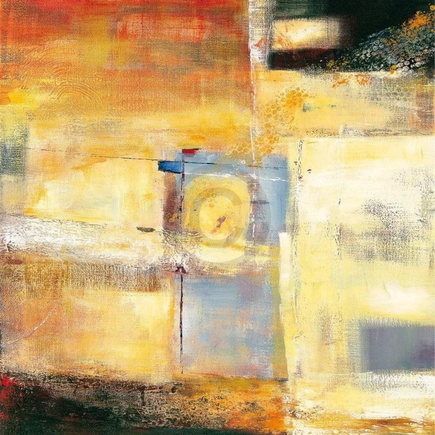 Bea Danckaert Colorfield I Kunstdruk 98x98cm | Posters.nl