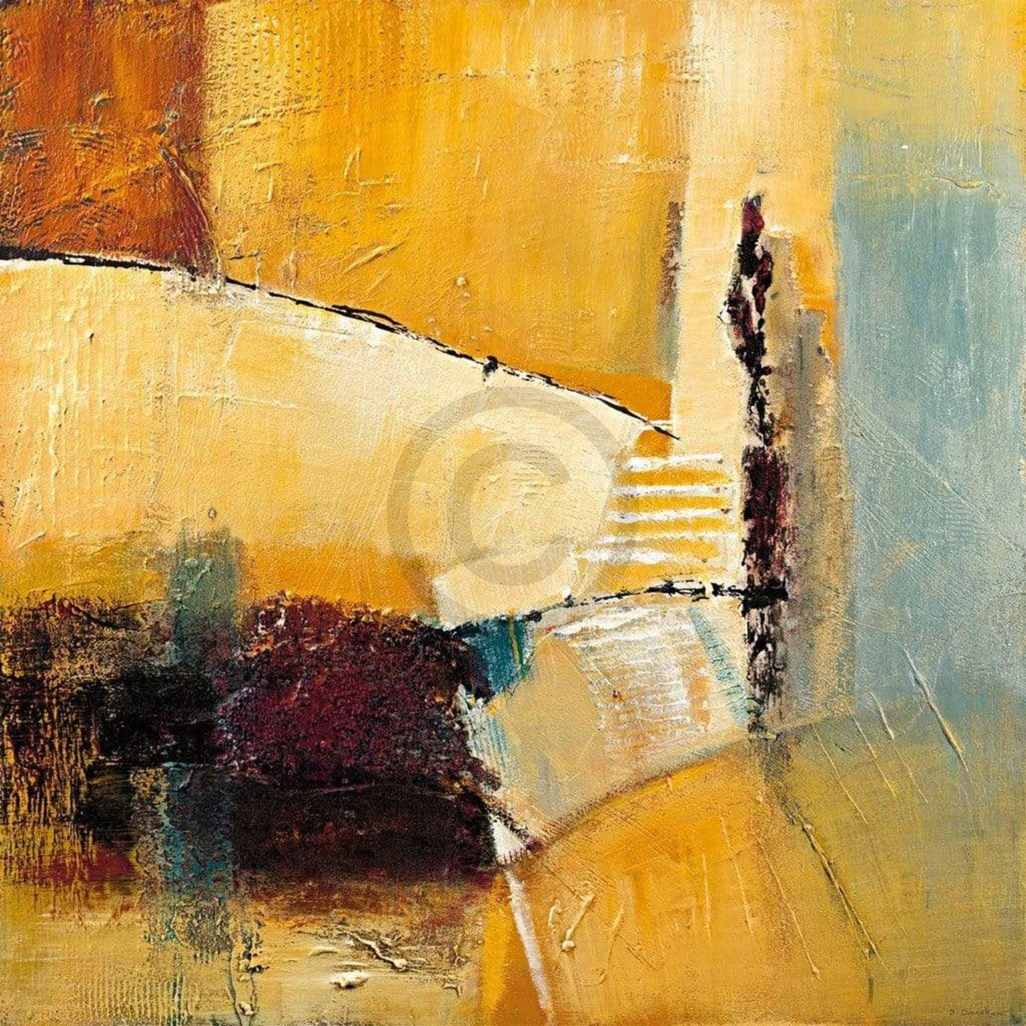 Bea Danckaert Get in touch Kunstdruk 98x98cm | Posters.nl