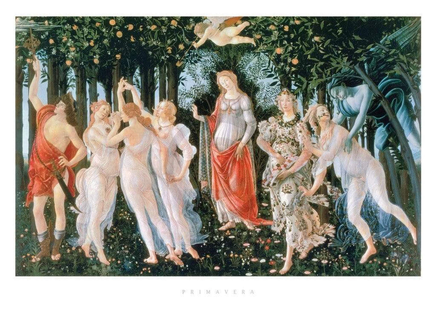 Sandro Botticelli Primavera Kunstdruk 70x50cm | Posters.nl