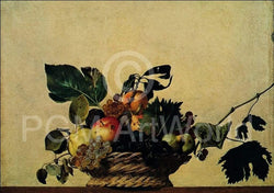 Caravaggio  Cesto di frutta Kunstdruk 80x56cm | Posters.nl