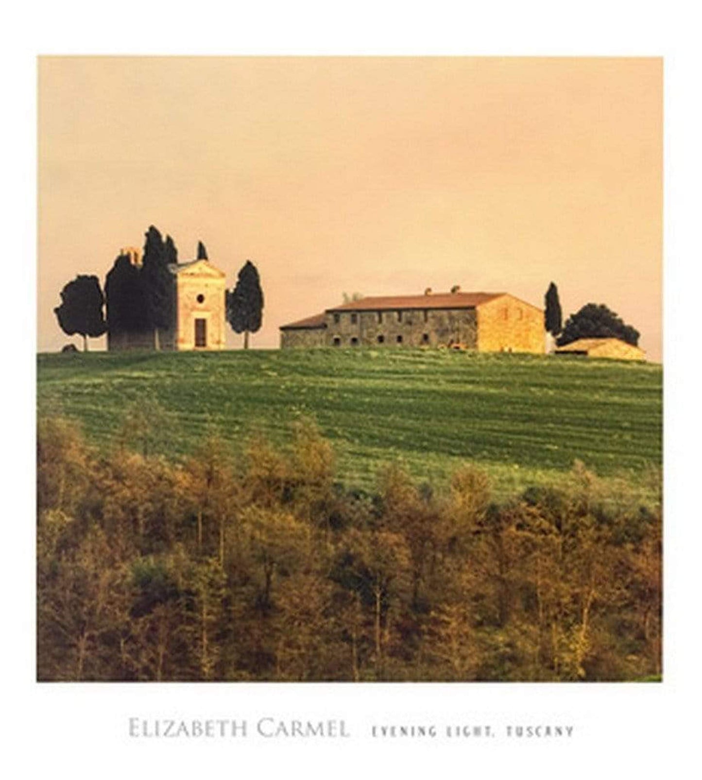 Elisabeth Carmel Evening Light, Tuscany Kunstdruk 45x50cm | Posters.nl